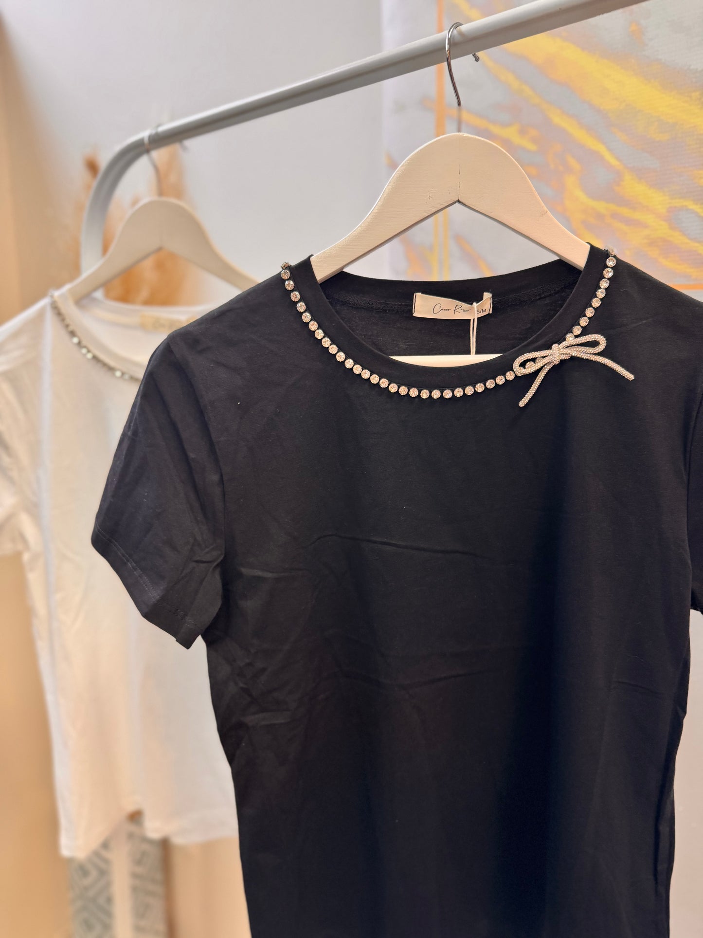Strass Necklace T-shirt