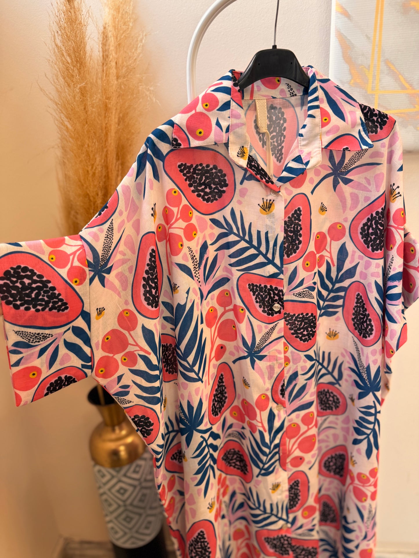 Dragon fruit Plus Size Dress