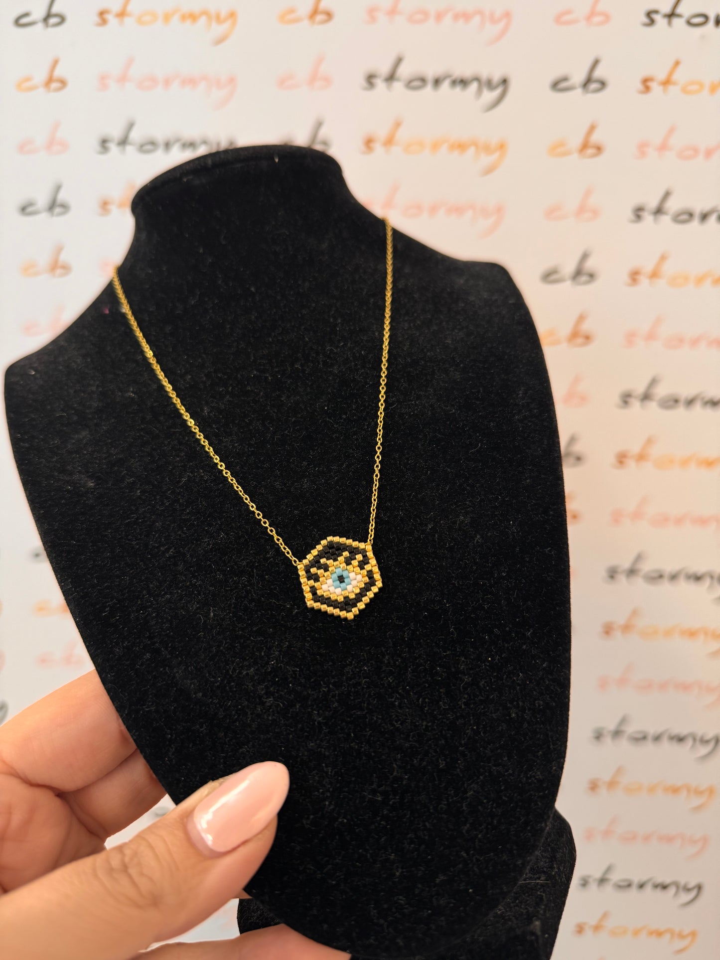 Black Eye Miyuki Necklace