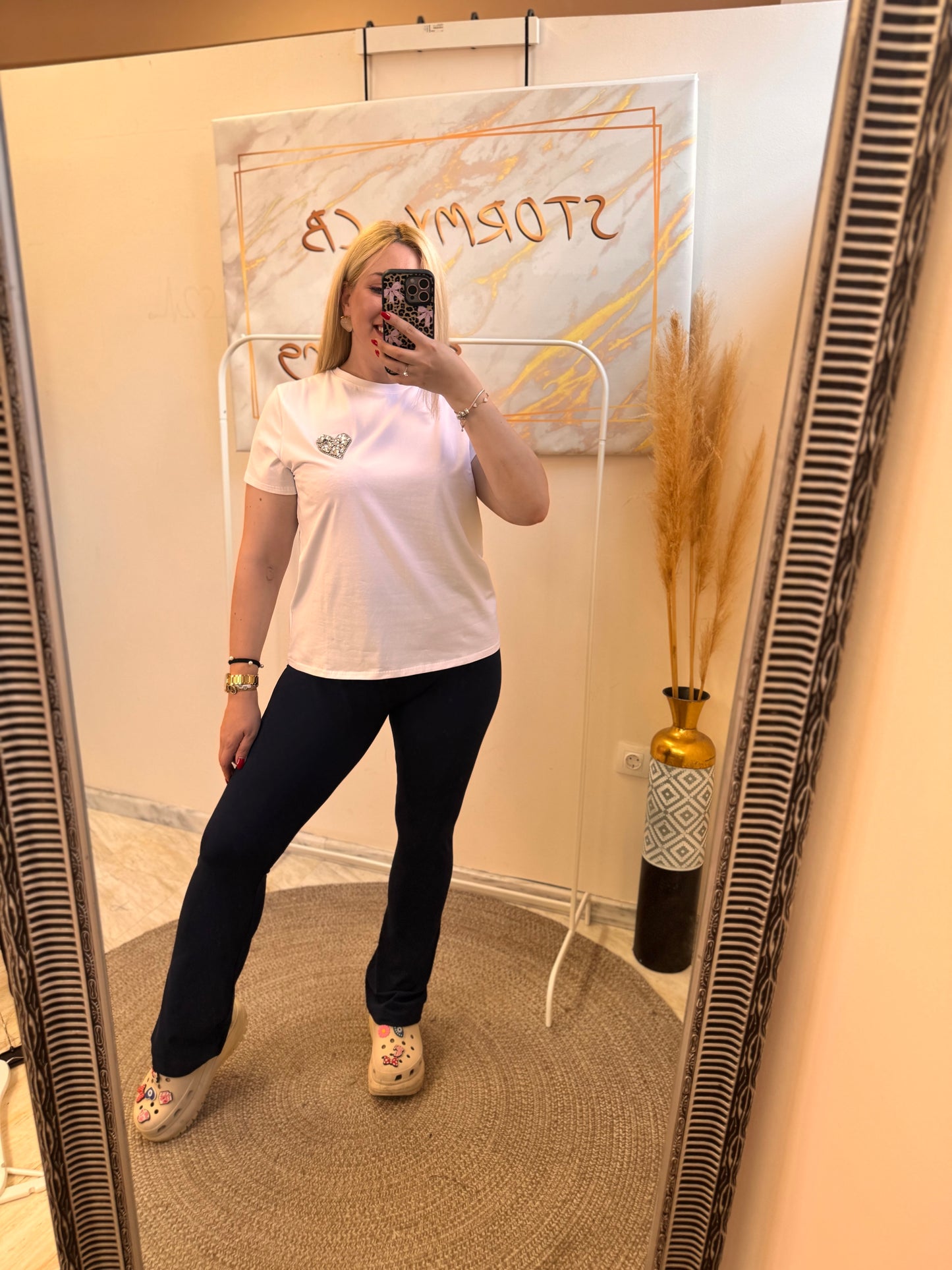 Konnie Dark Blue Elastic Pant