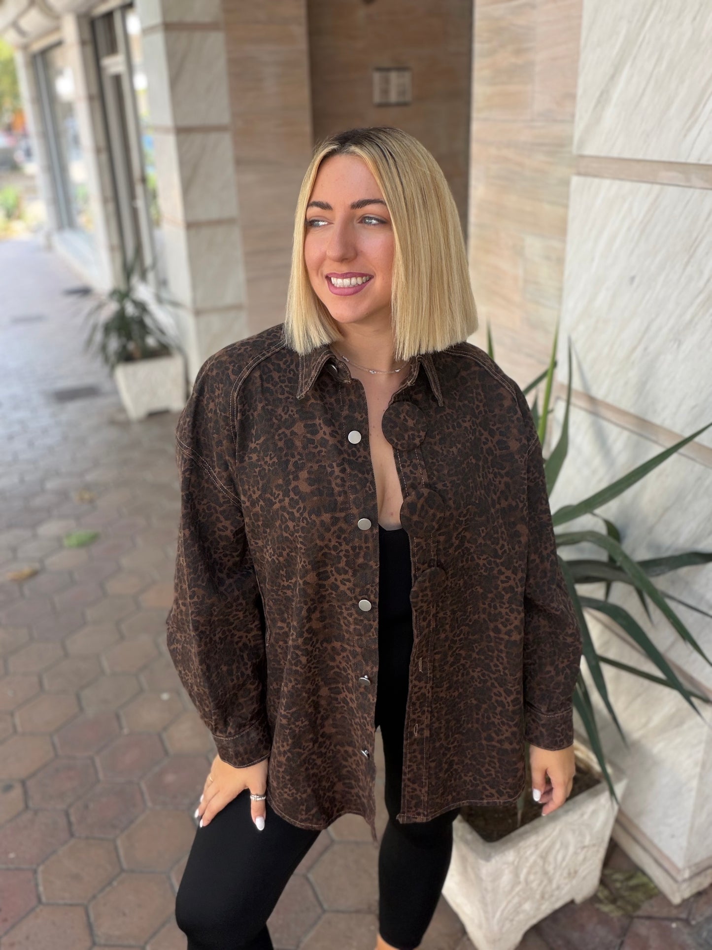 Jacket Oversized Leopard