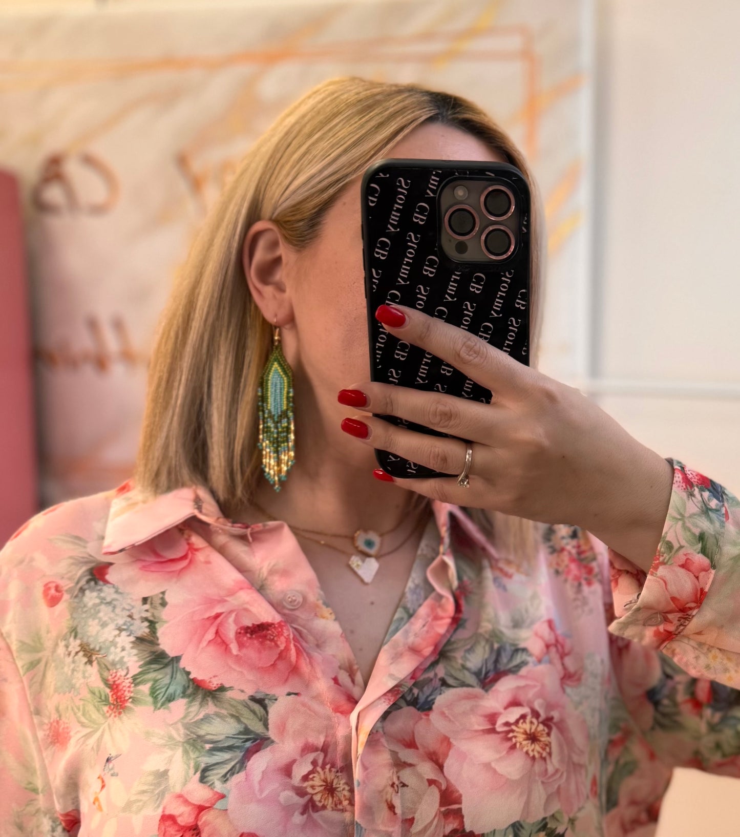 Boho Earrings Green