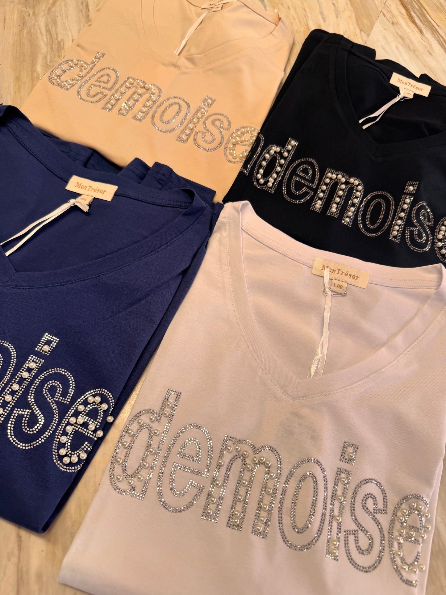 V Strass T-shirt