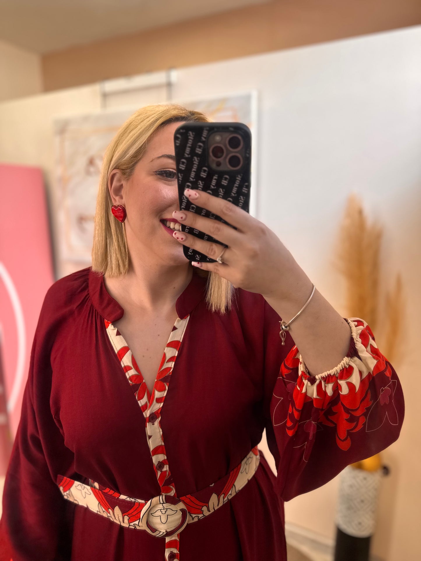 Luna Red Earrings