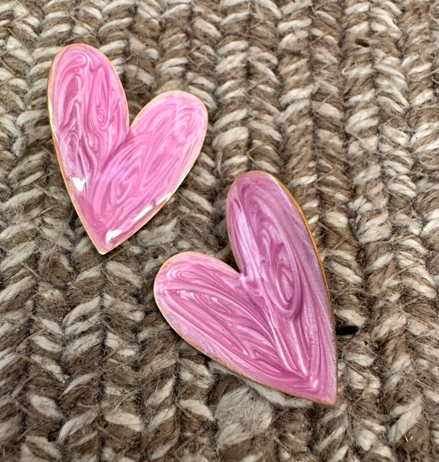 Love Earrings Purple