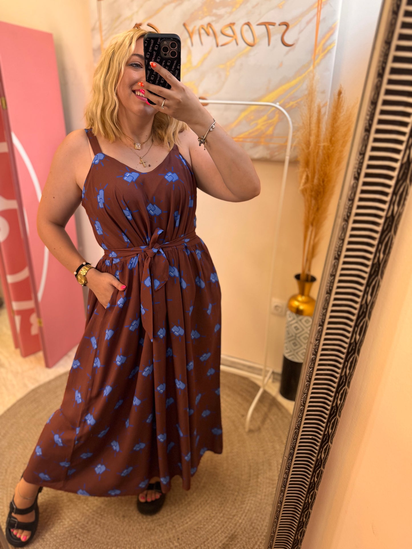 Pixel Heart MIDI Dress