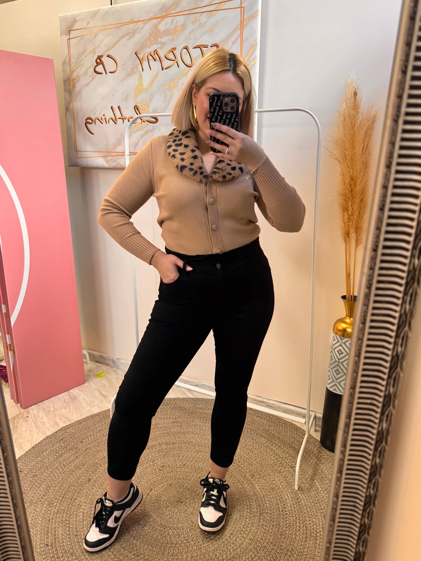 High Waist Black Jean