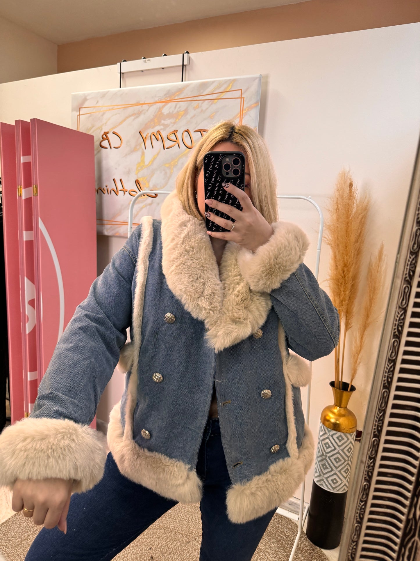 Jean Fur Jacket