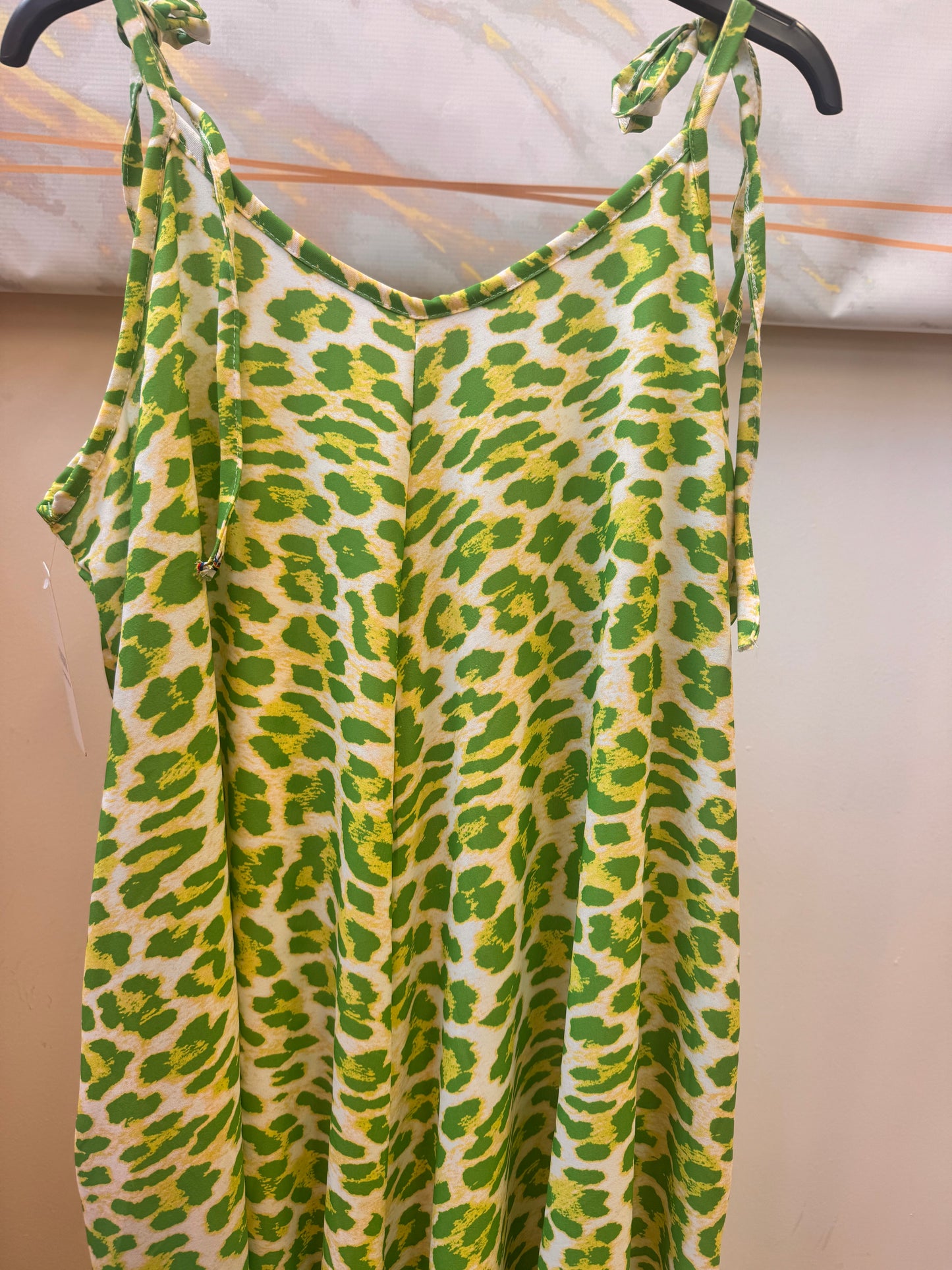 Neon Leopard Jumpsuit Green