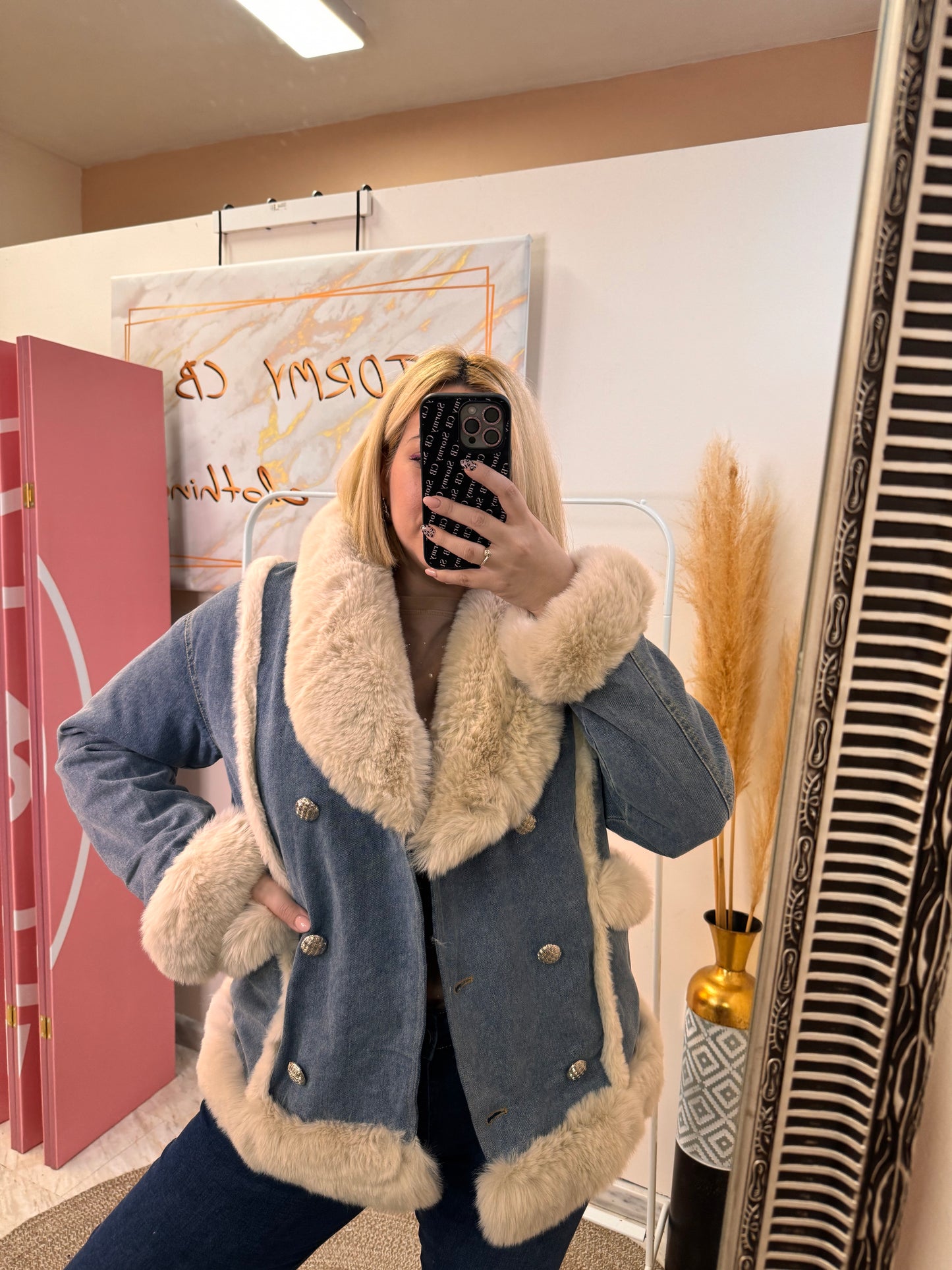 Jean Fur Jacket