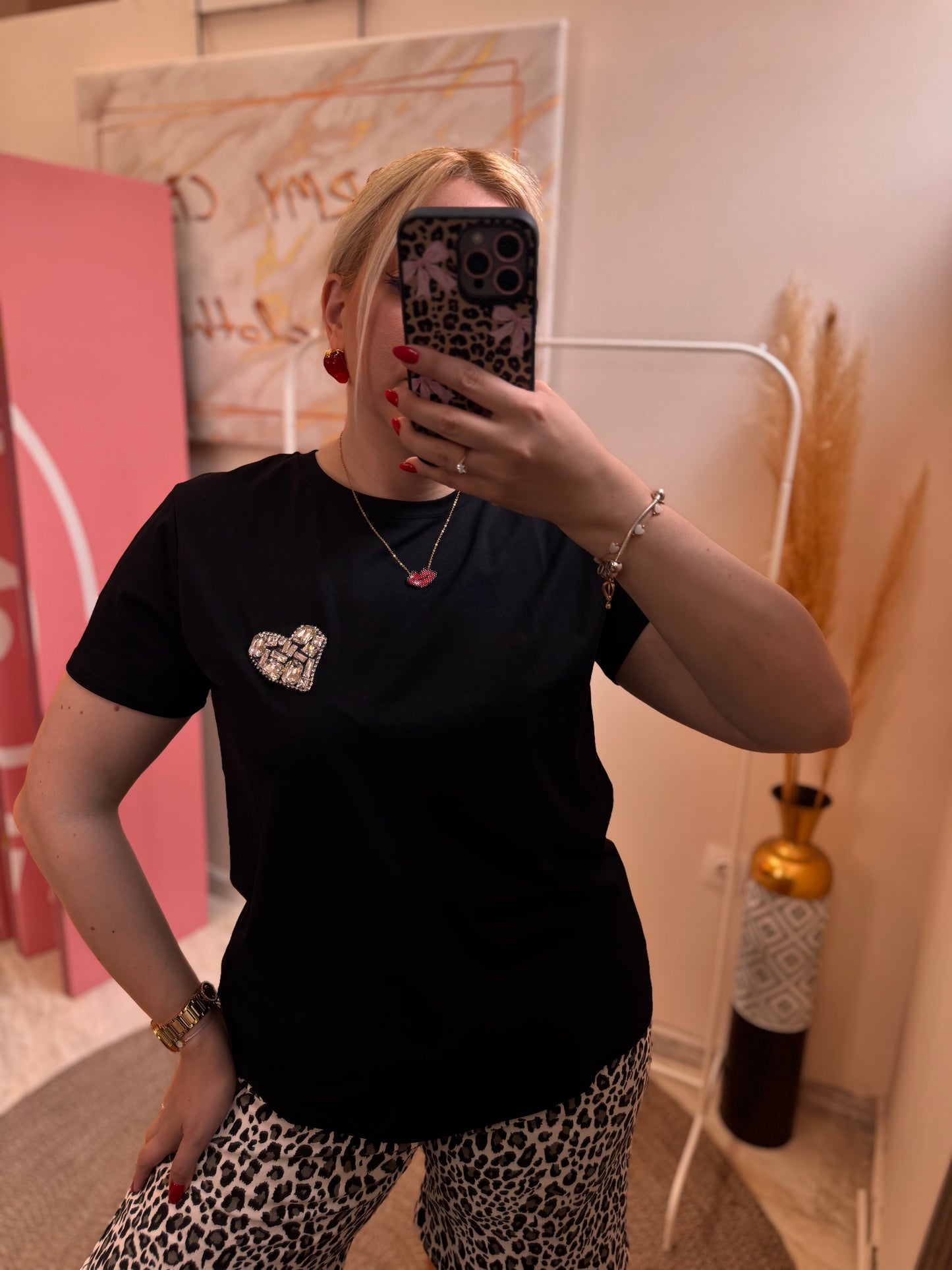 Strass Heart T-shirt