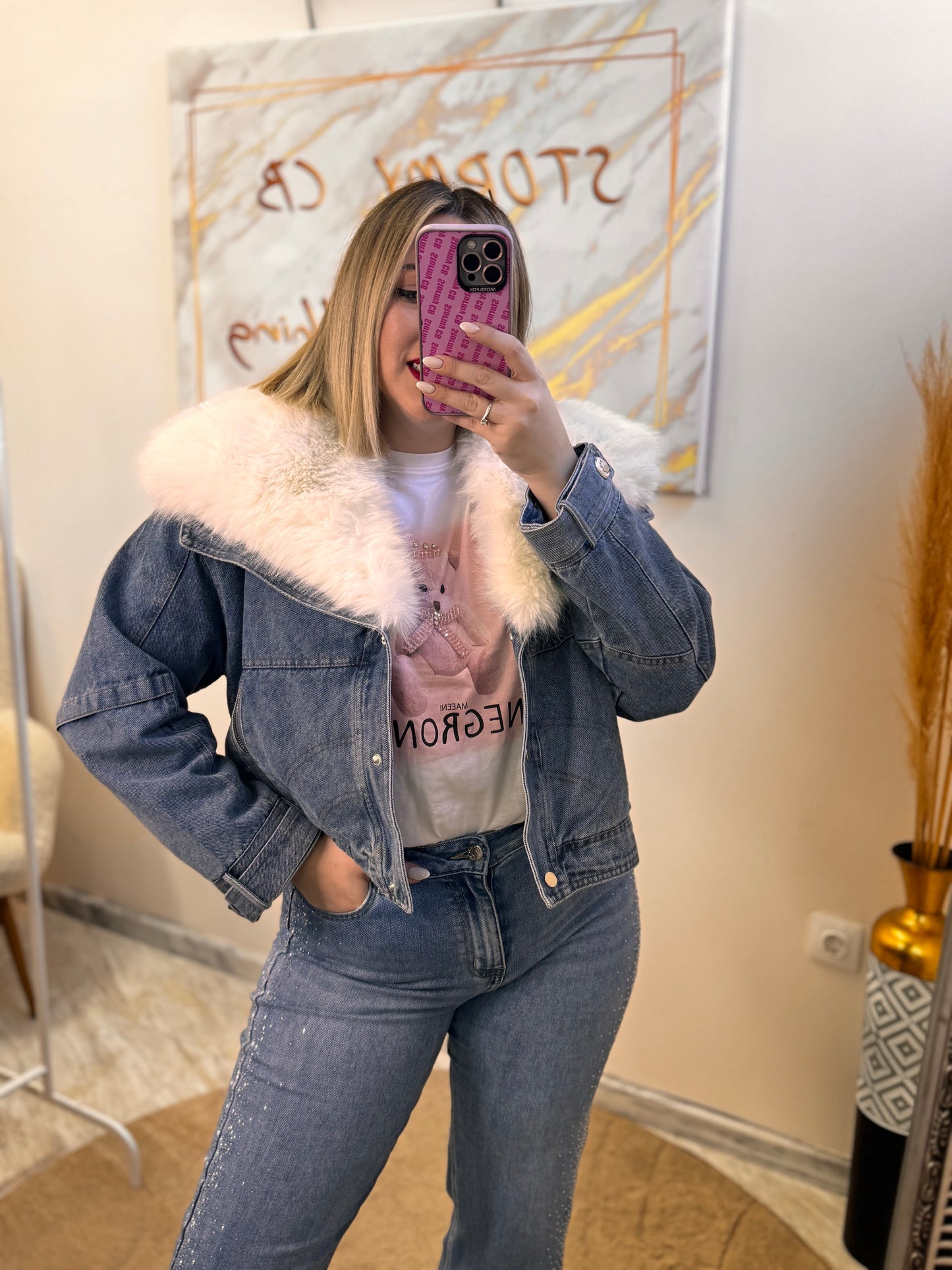 Fur Jean Jacket