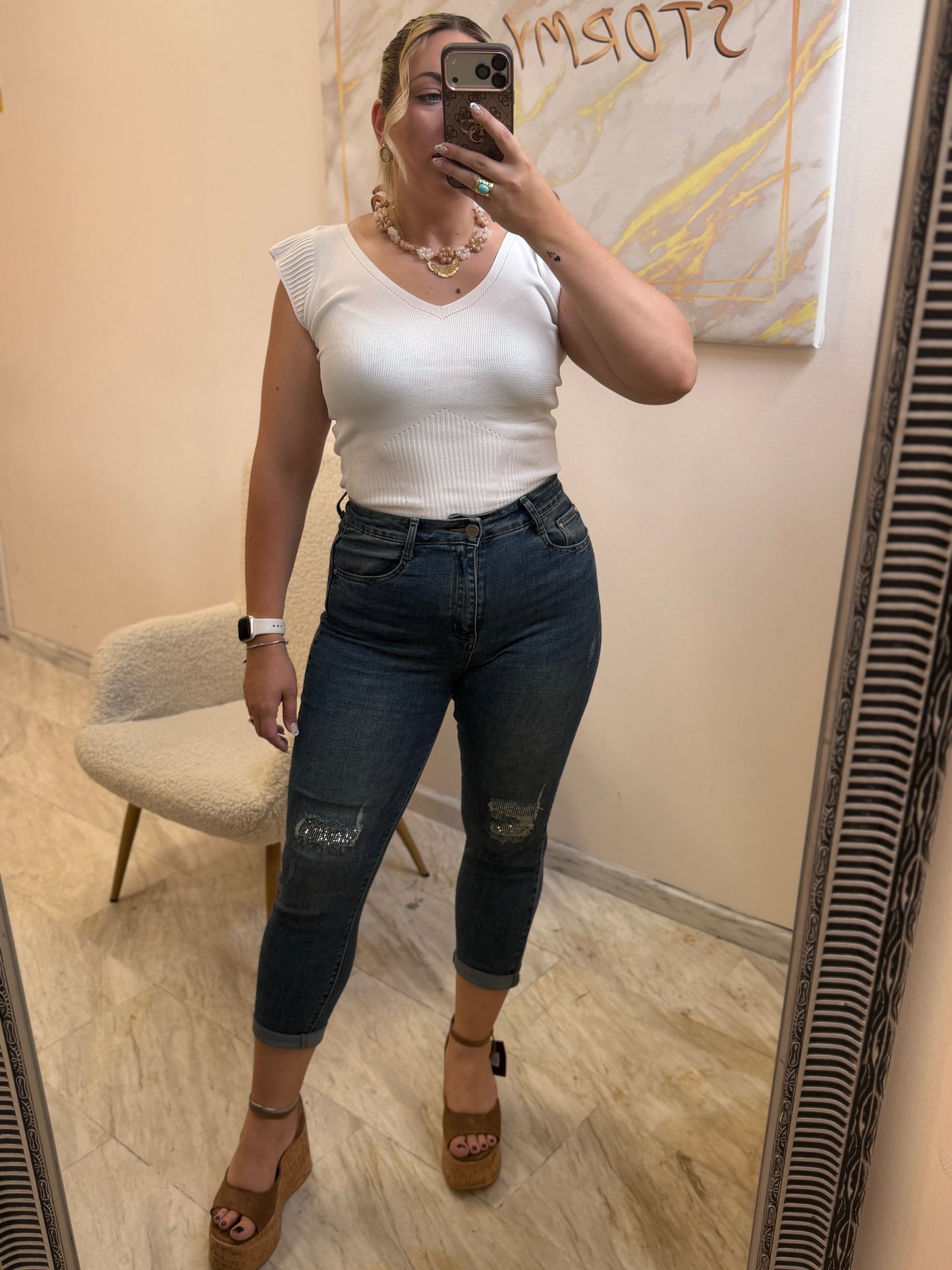 Afro Jean Vintage Blue