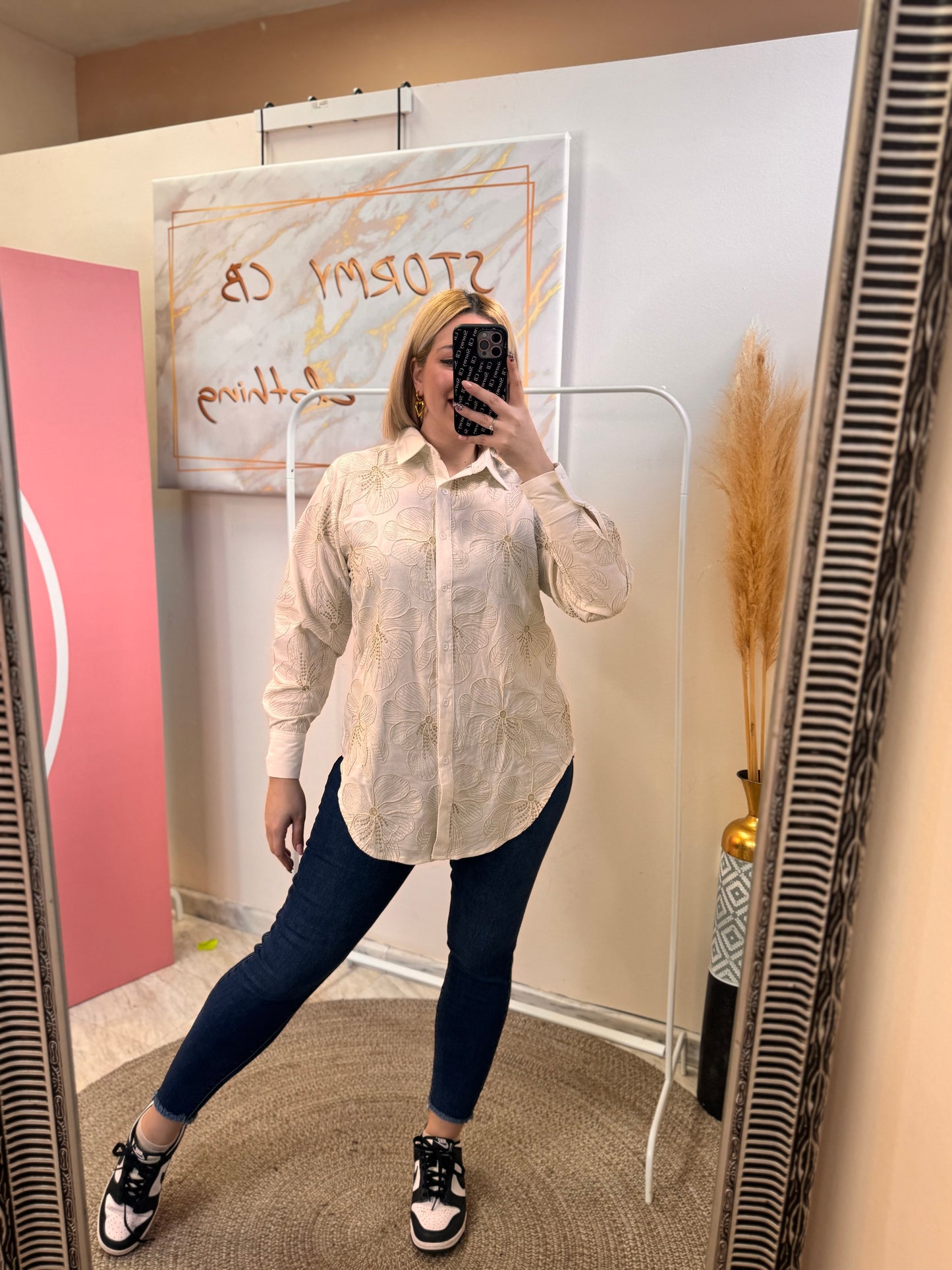 Gold Flower Shirt