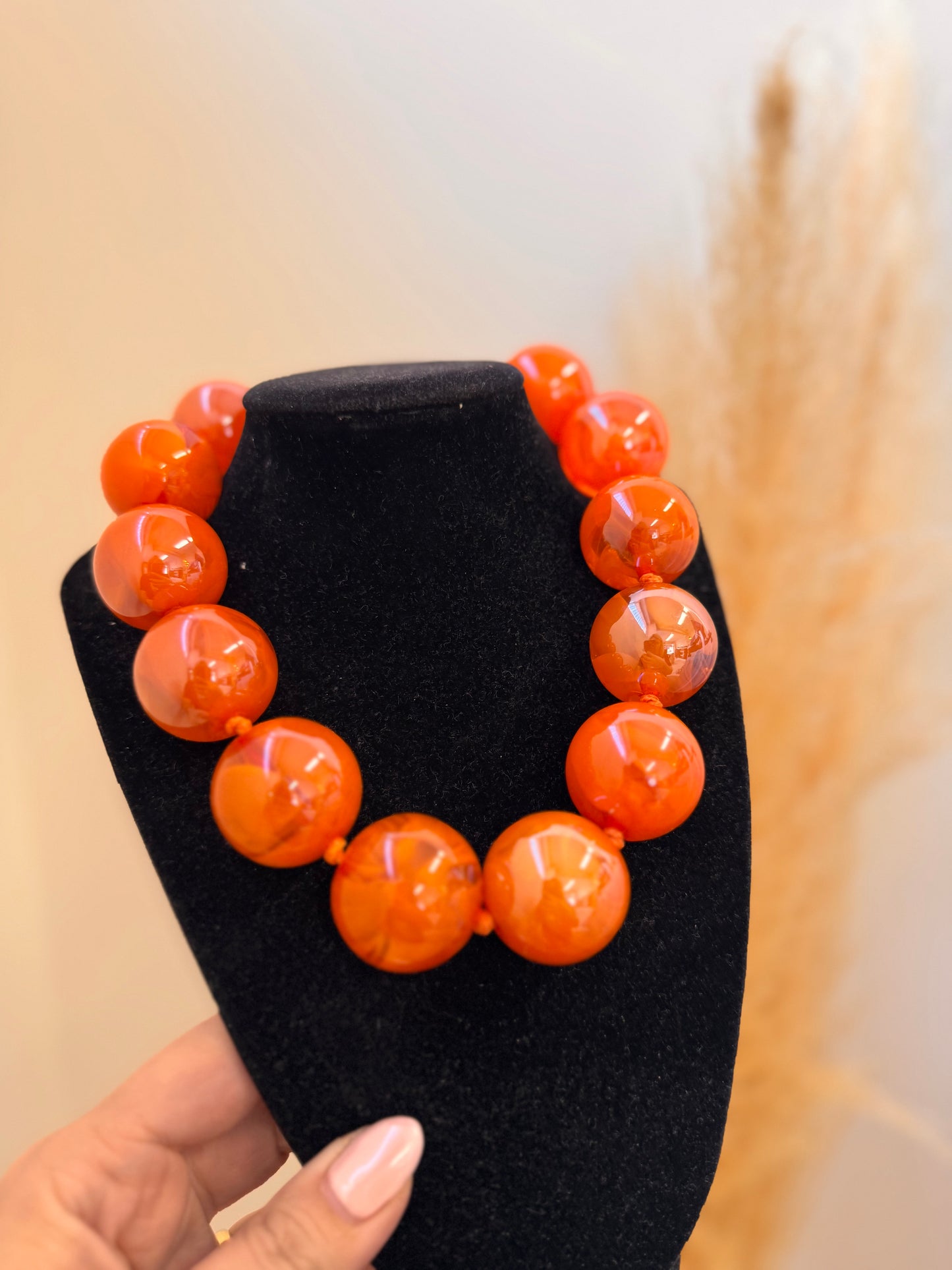 Balls Necklace Orange