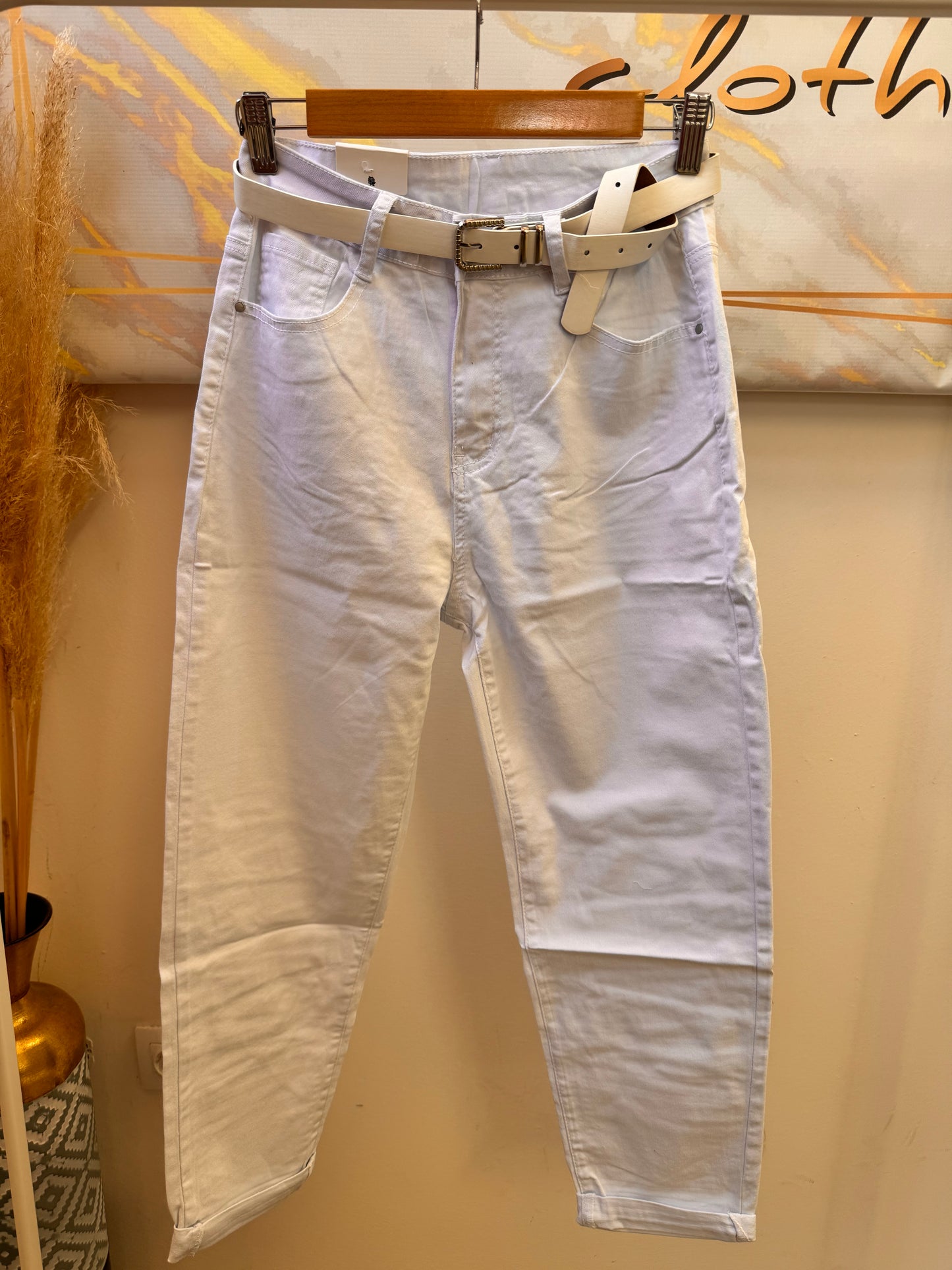 Eve White Summer Jean