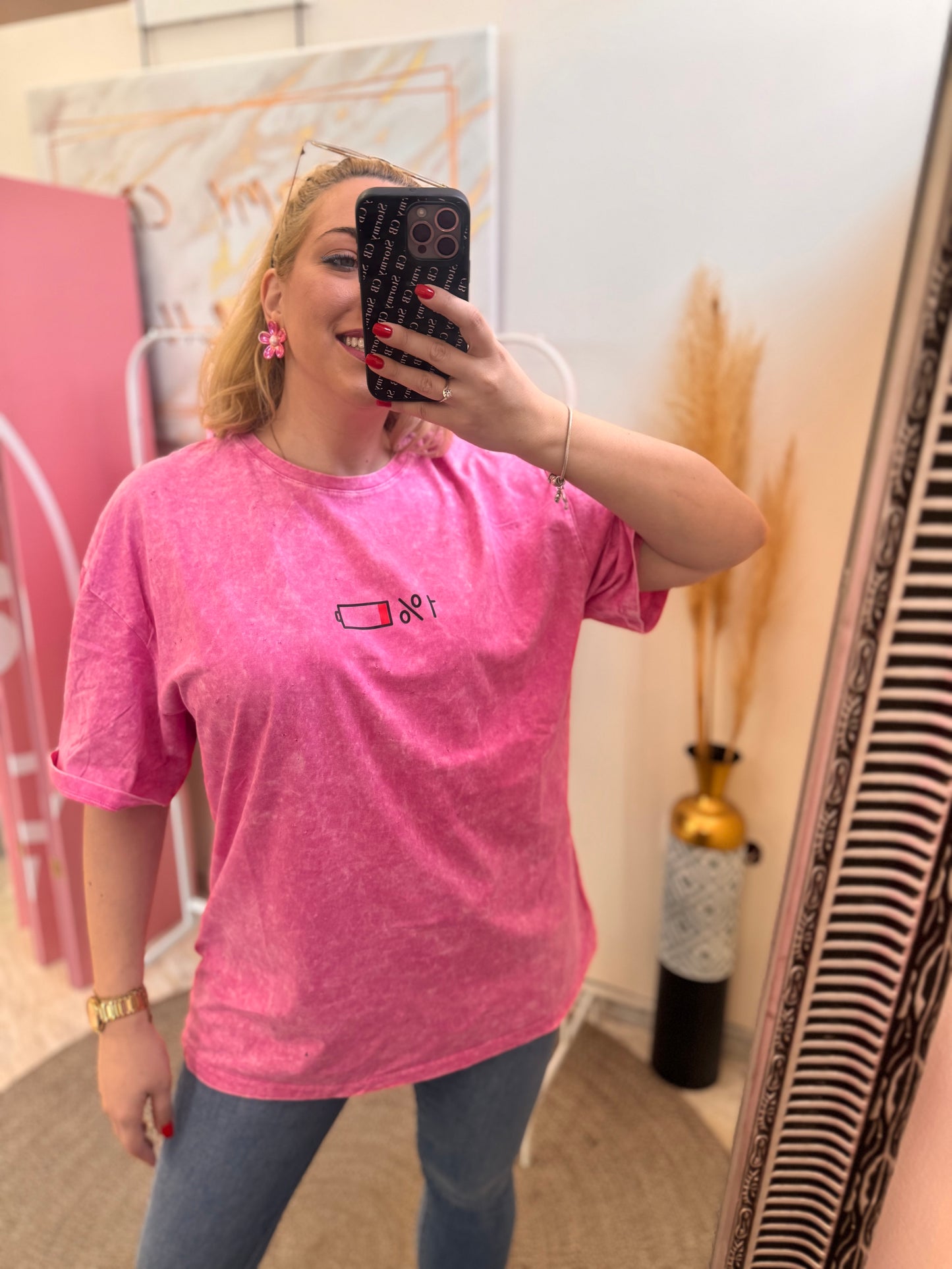 1% Battery 🪫 Oversized t-shirt