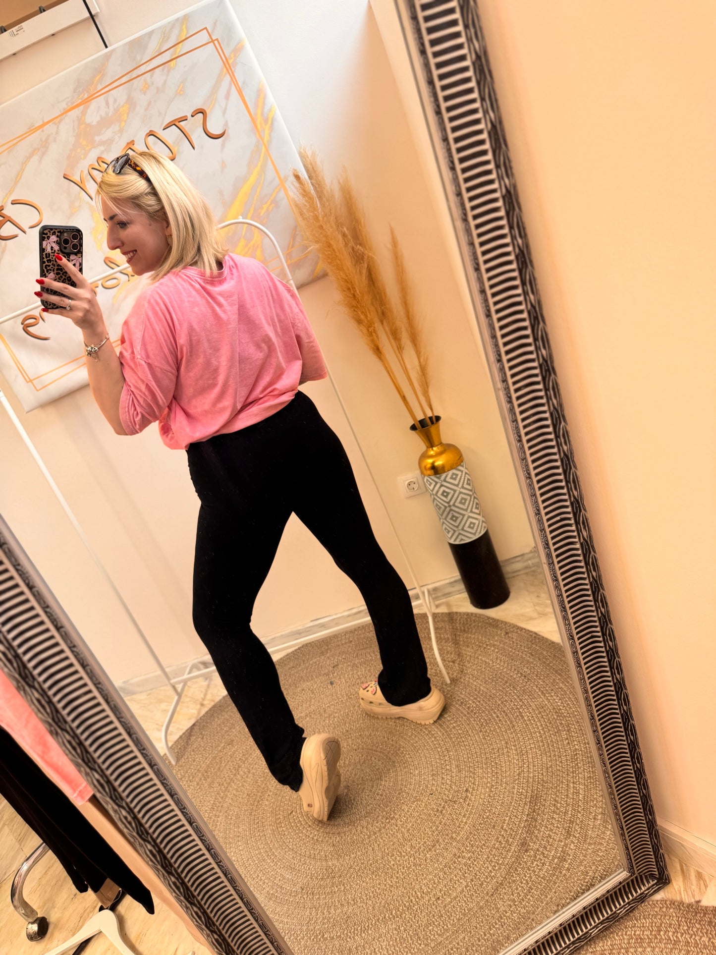 Konnie Black Elastic Pant