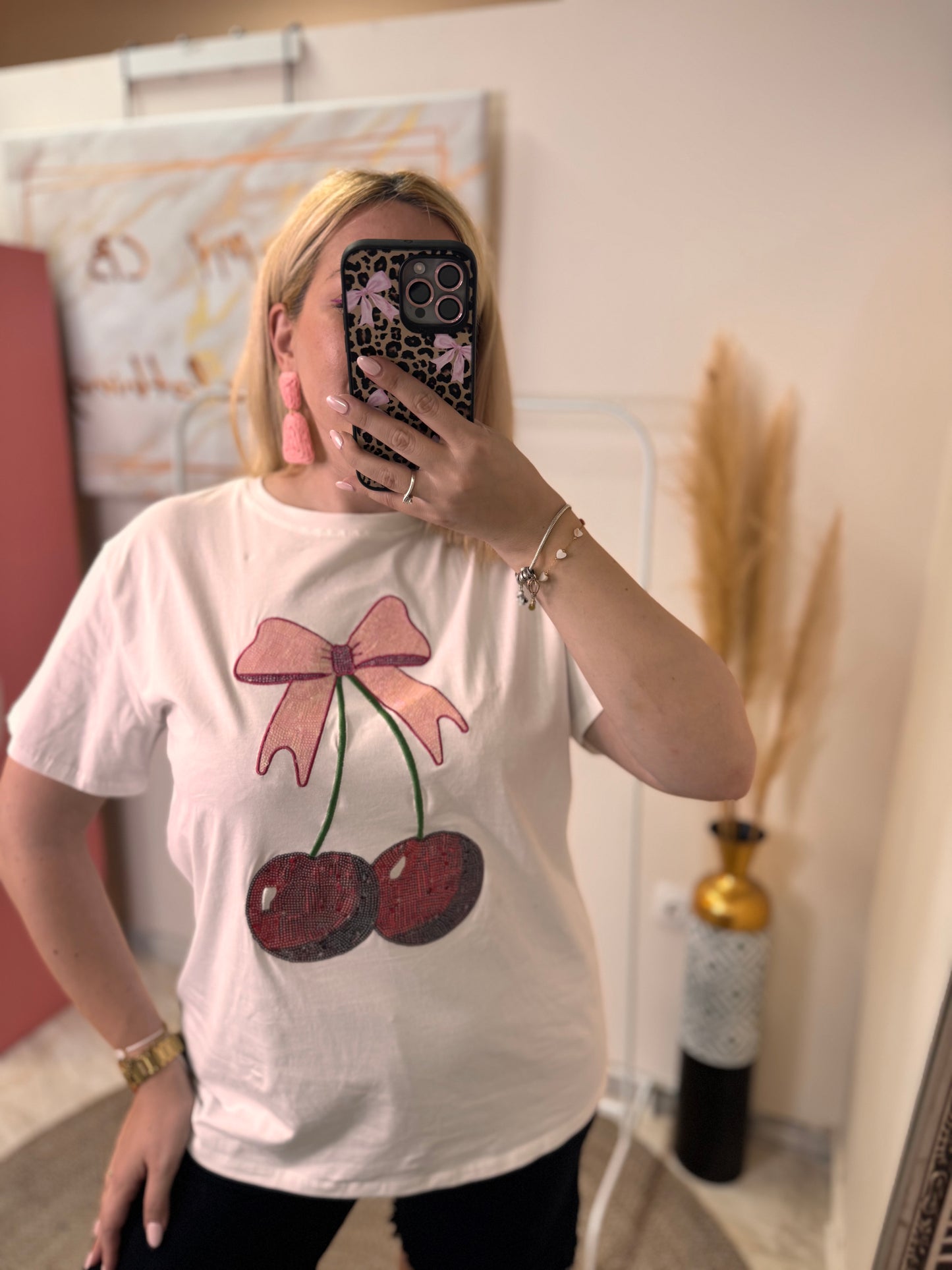 Strass Cherry T-shirt