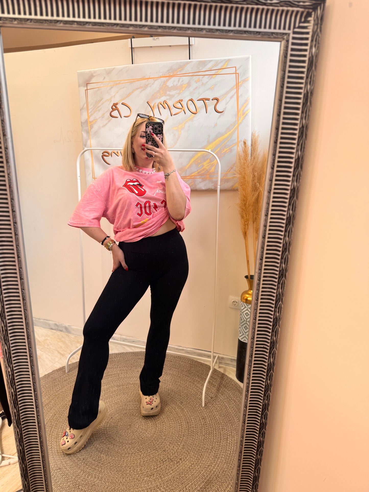 Konnie Black Elastic Pant