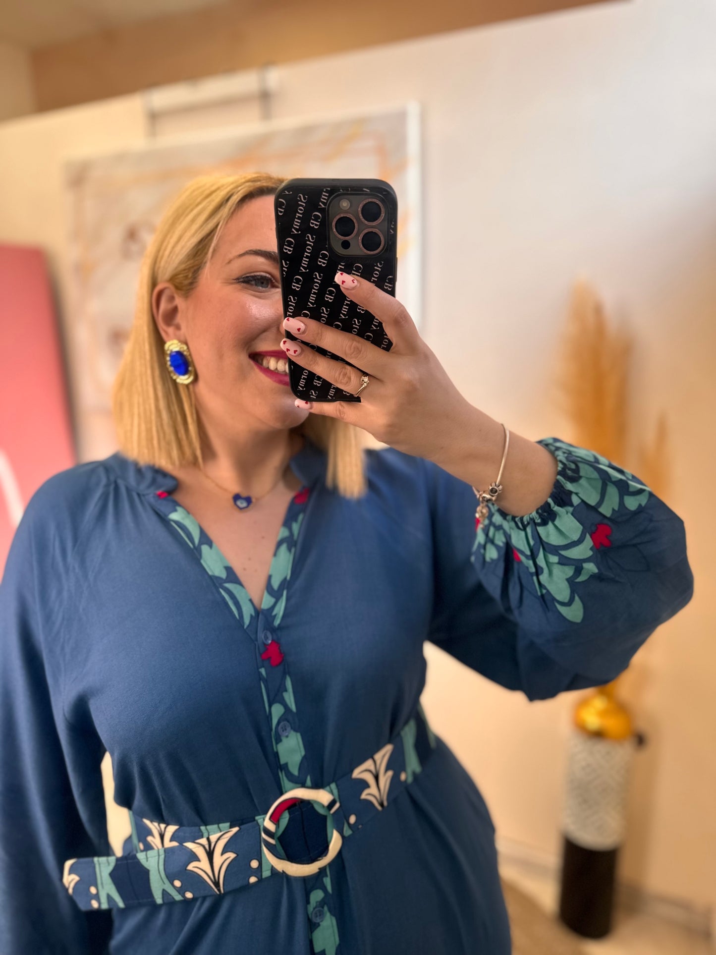 Mariana Semizie Blue Dress