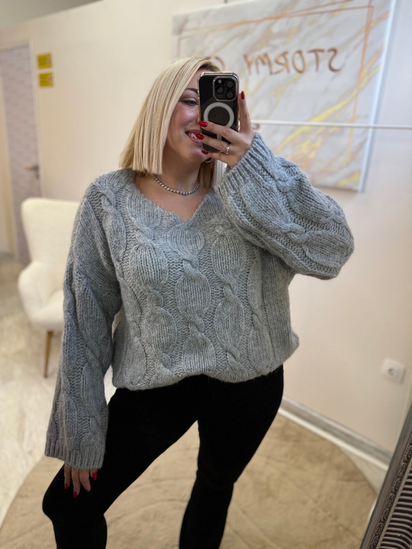 Jenny Oversized Knit Grey