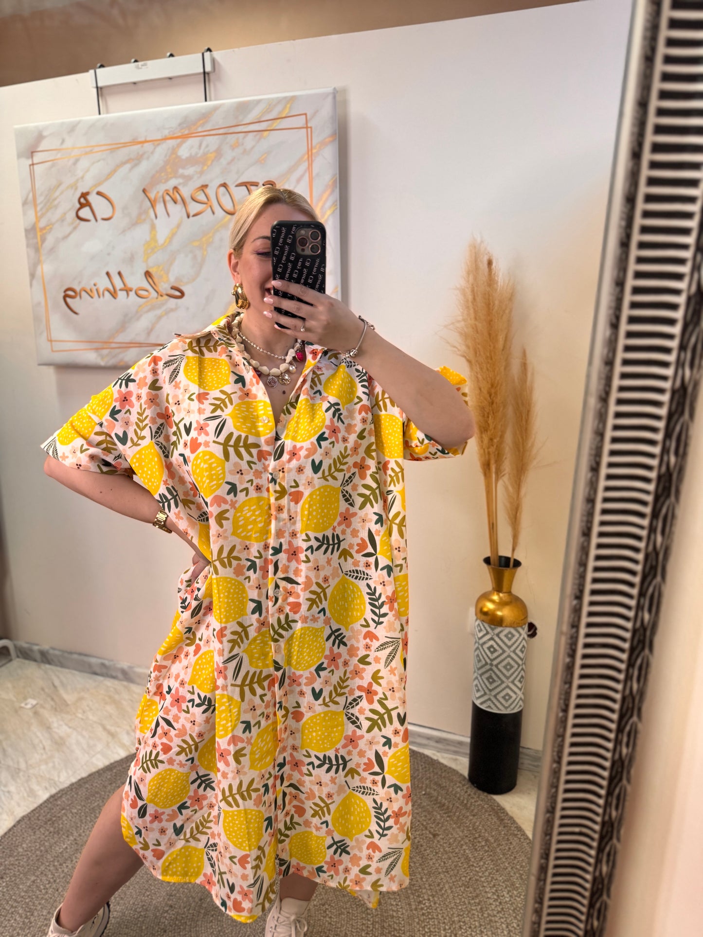 Lemons 🍋 Plus size Dress Yellow