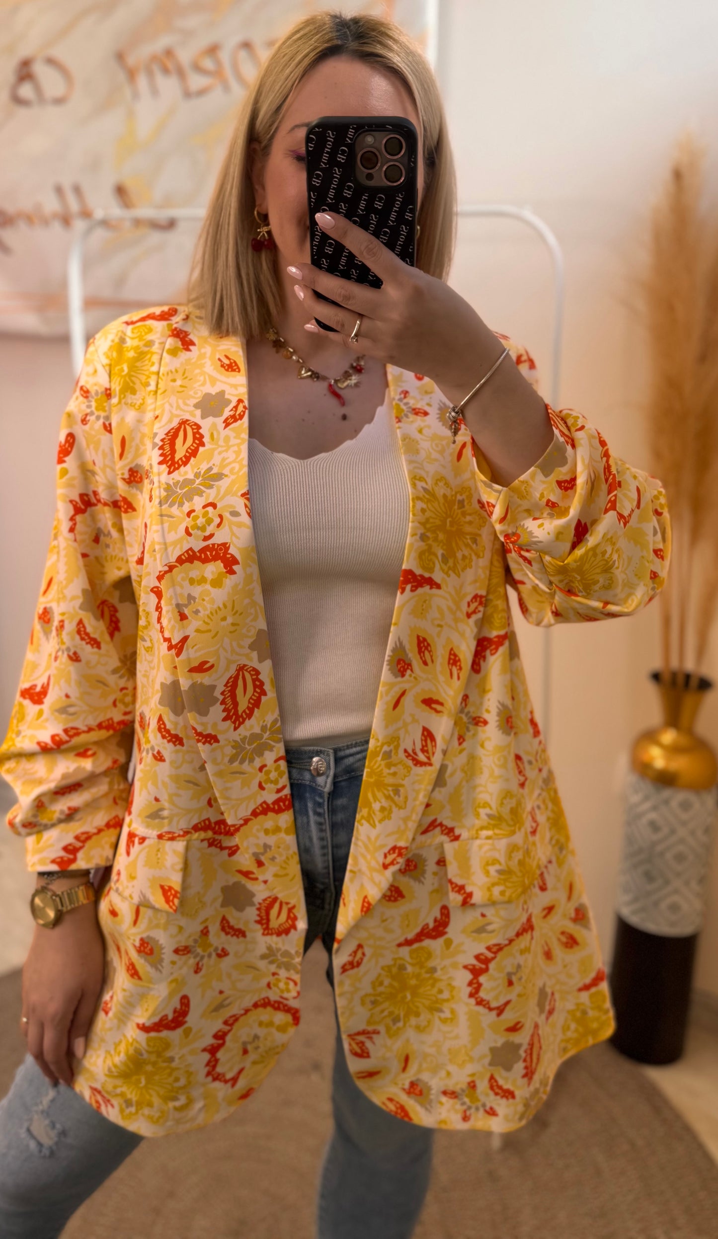 PLUS SIZE FLORAL ΣΑΚΑΚΙ