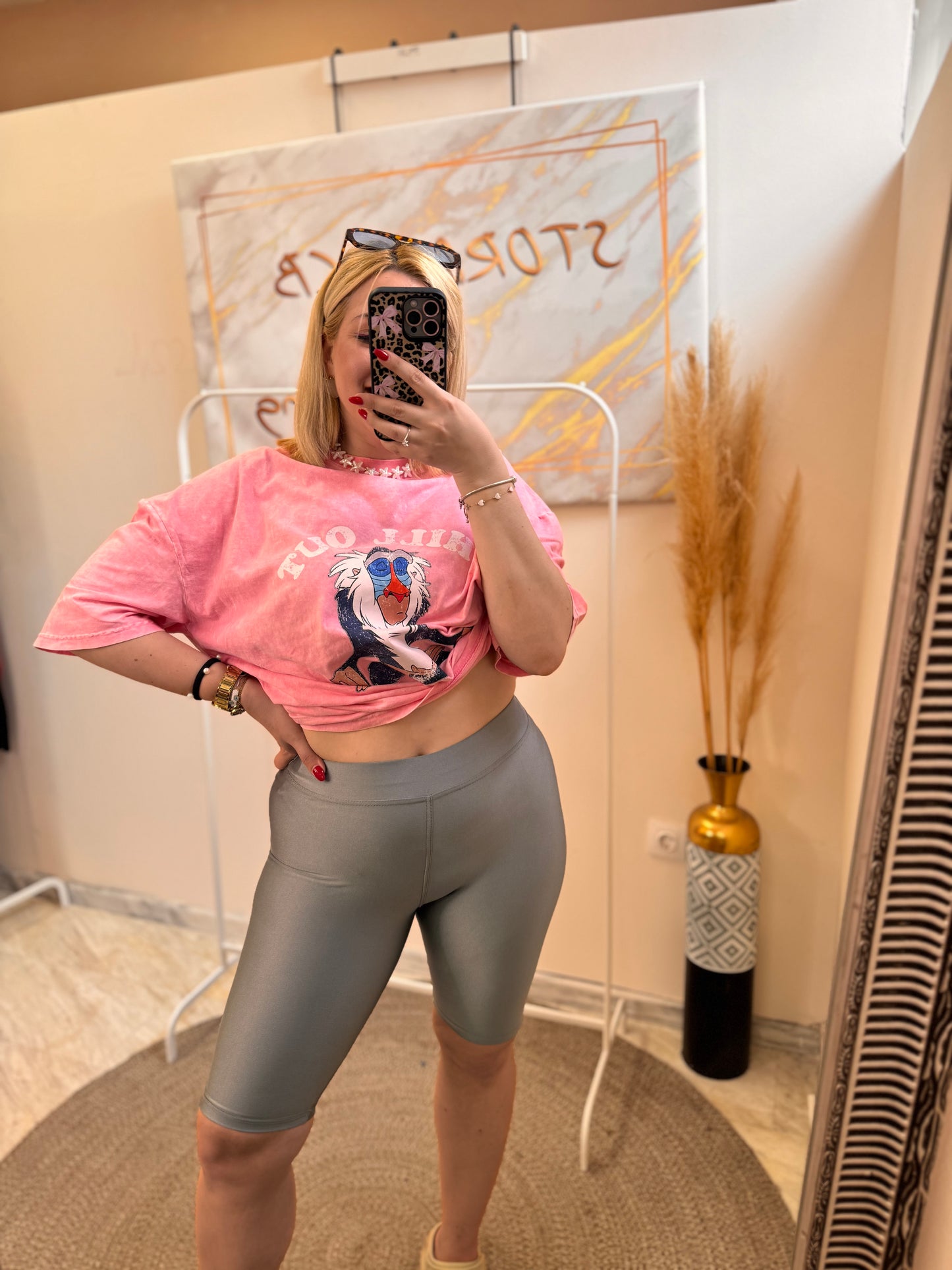 Biker Silver Shorts