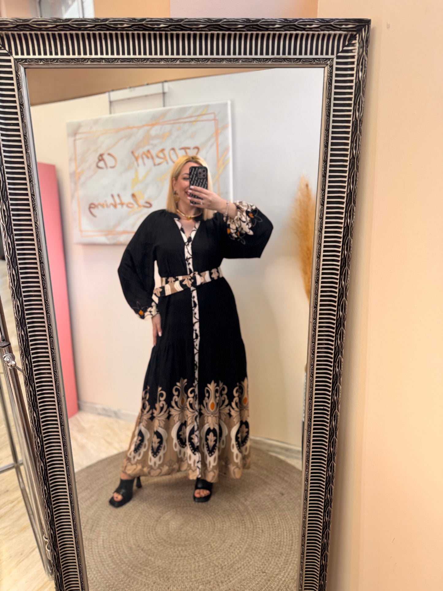 Mariania Semizie Black Dress