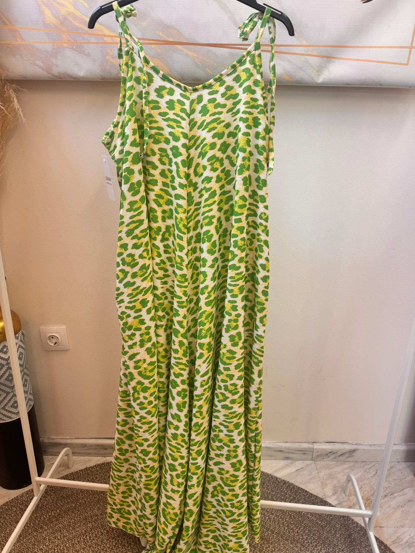 Neon Leopard Jumpsuit Green