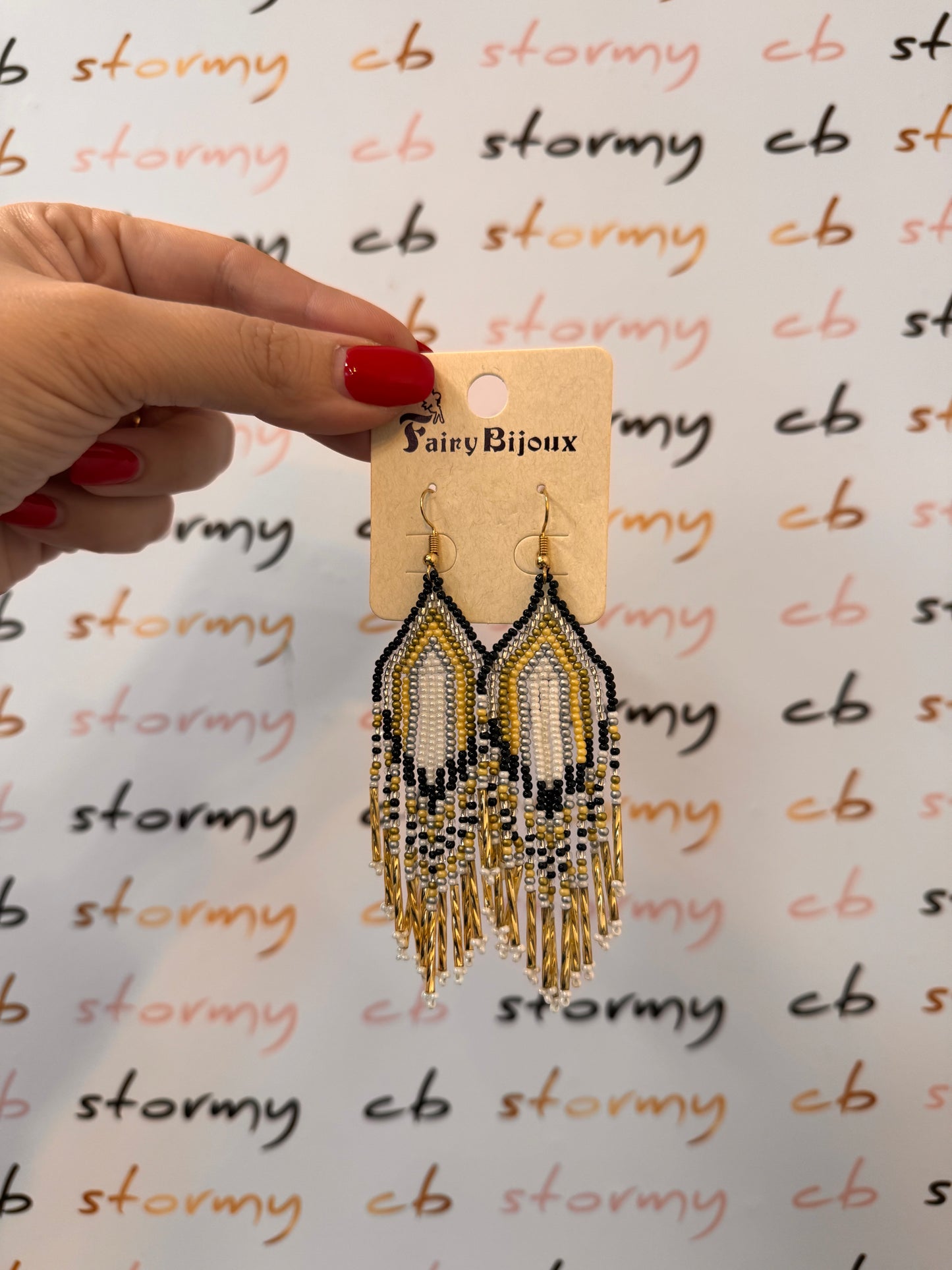 Boho Earrings Black