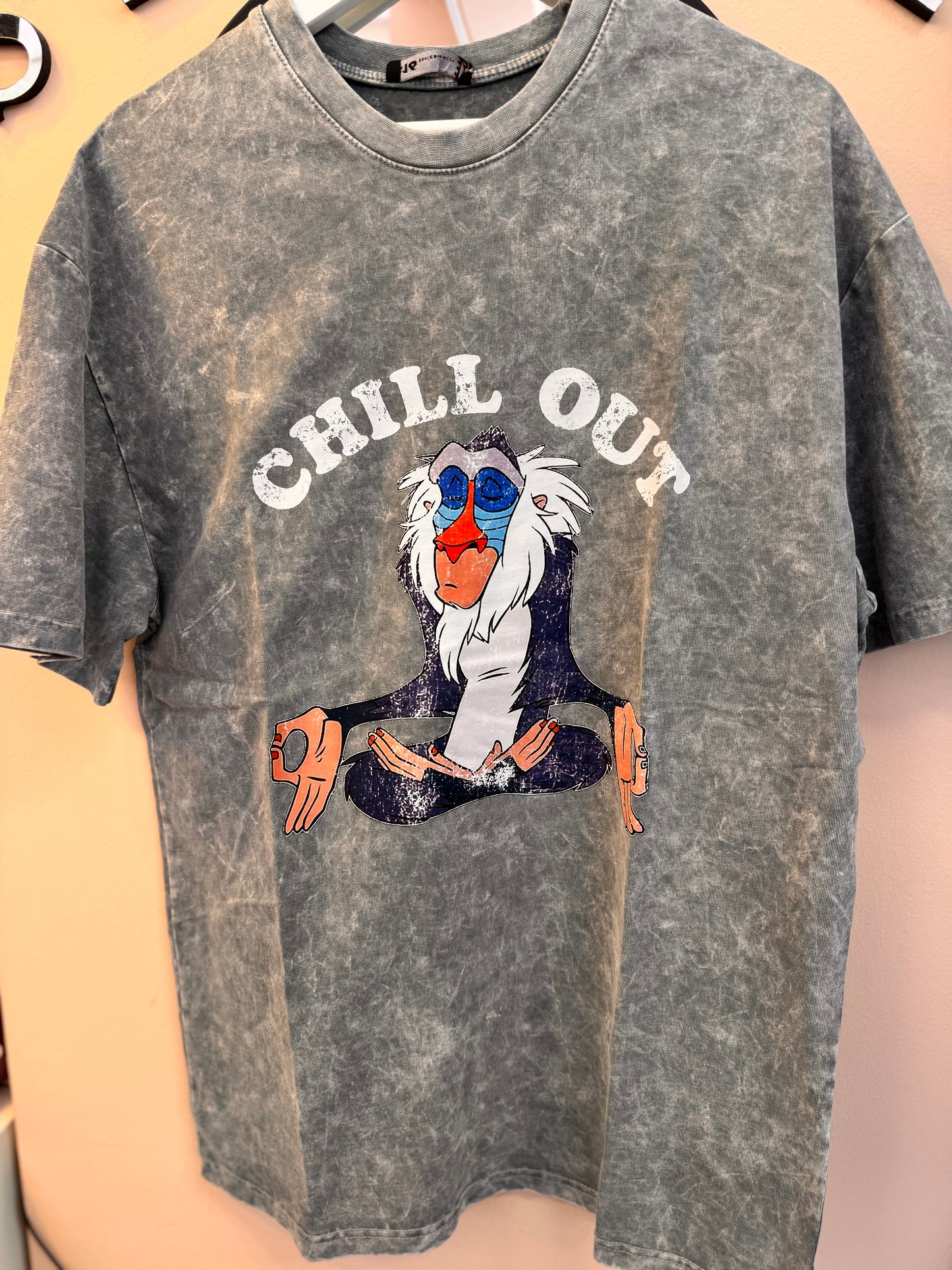 Chill Out Light Grey Oversized T-shirt