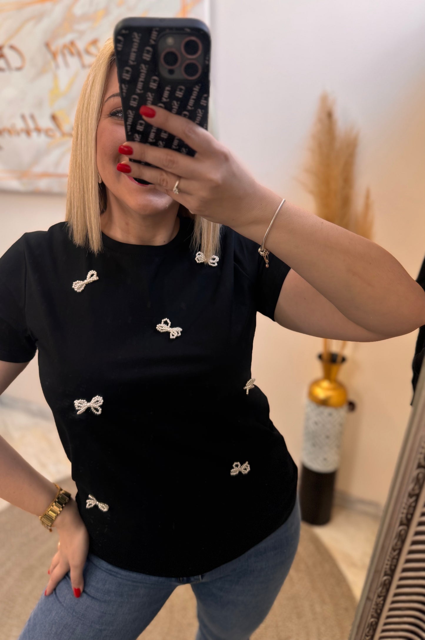 Pearl 3D Bow T-shirt