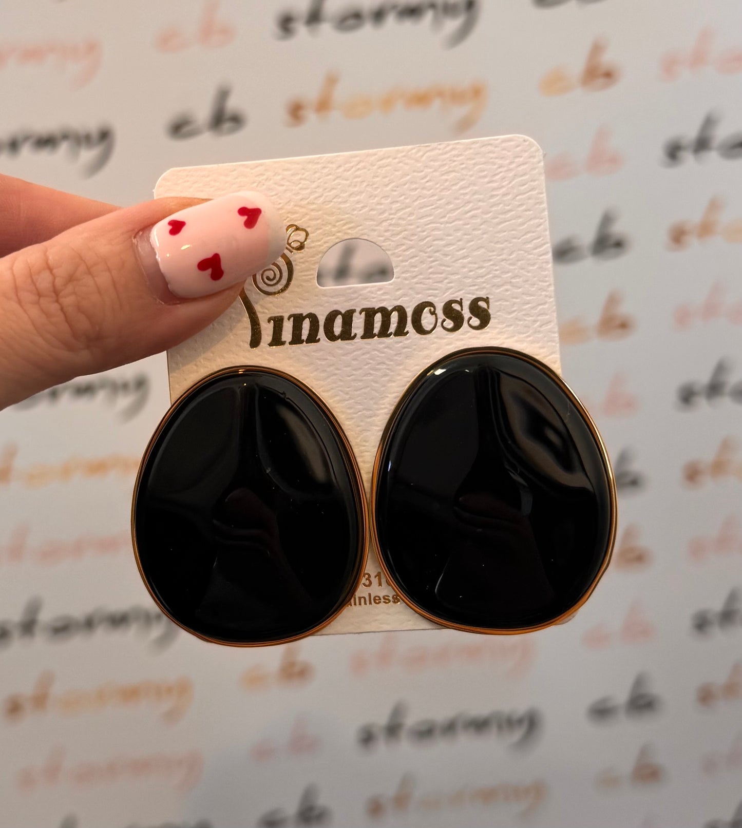 Calliope Earrings Black