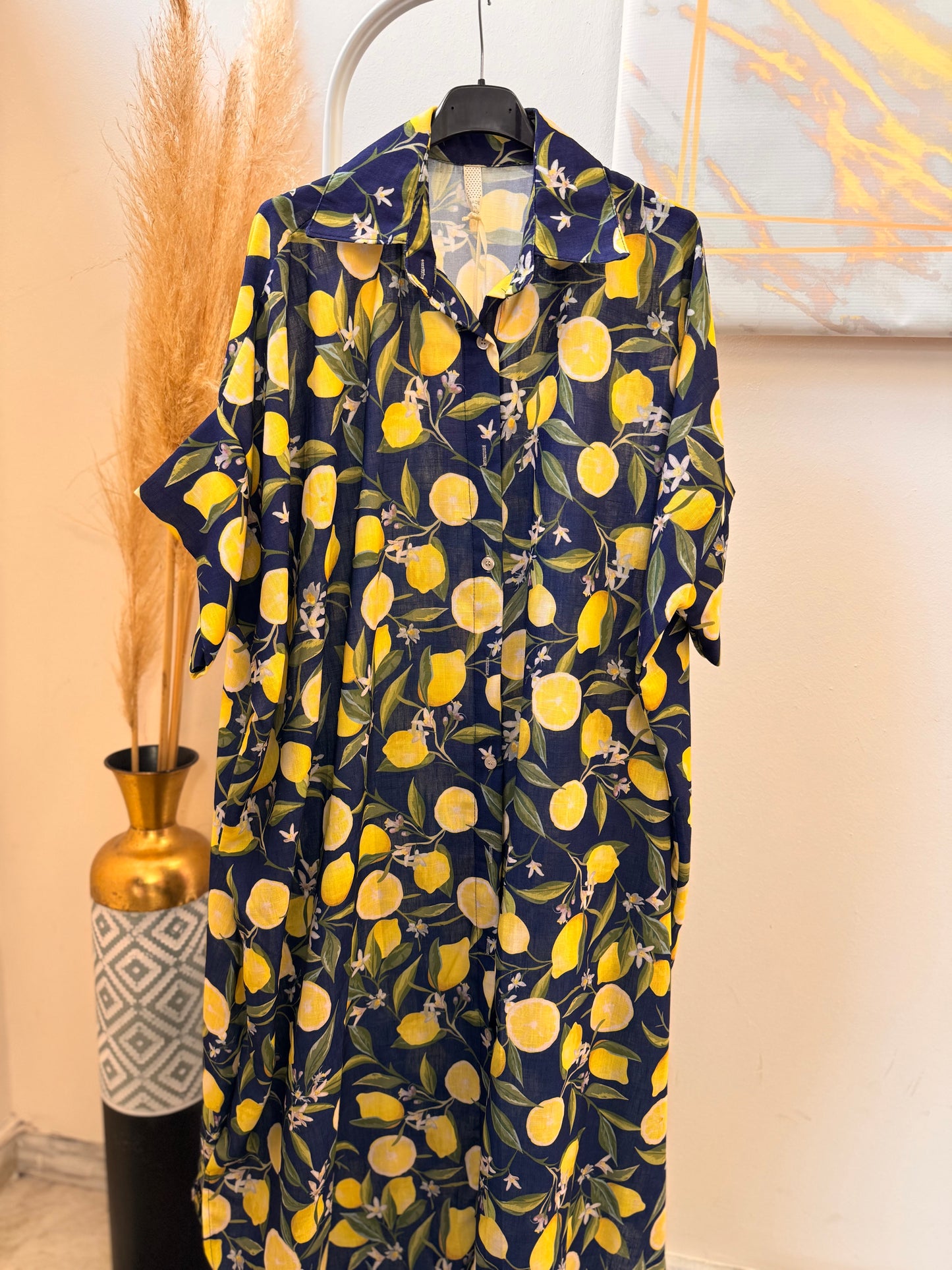 Lemon 🍋 Plus Size Dress Blue