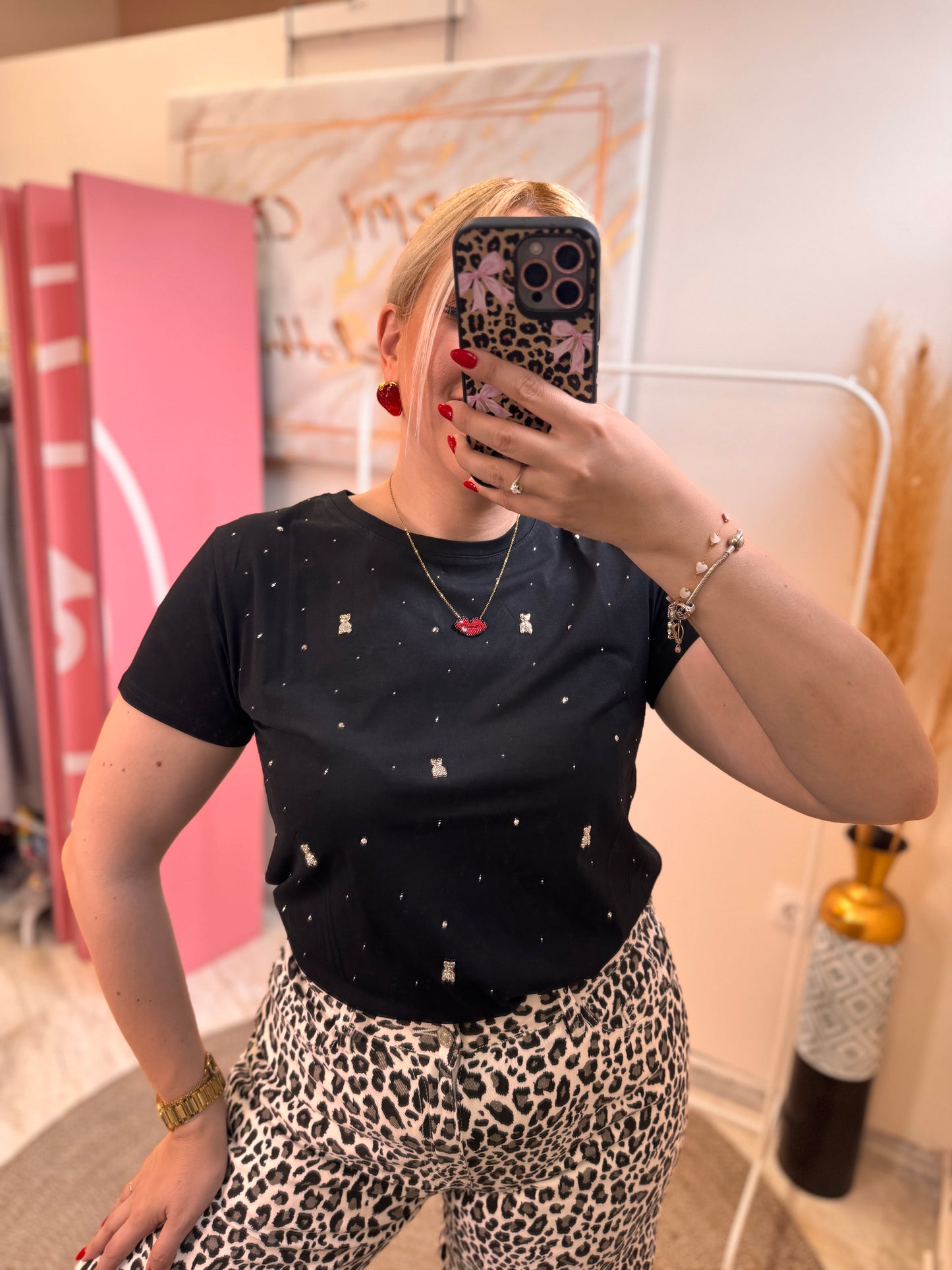 Bear and Strass T-shirt
