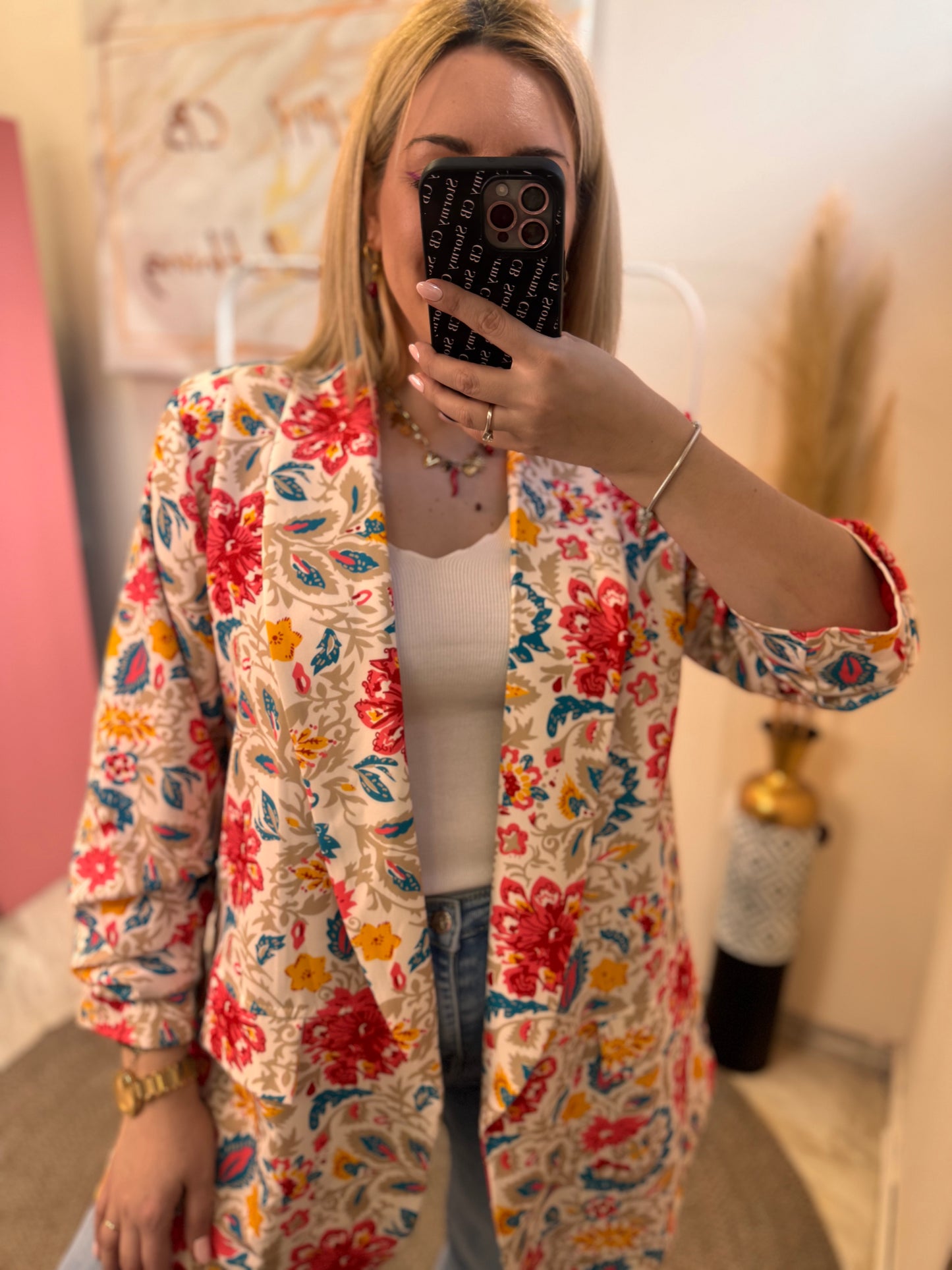 PLUS SIZE FLORAL ΣΑΚΑΚΙ