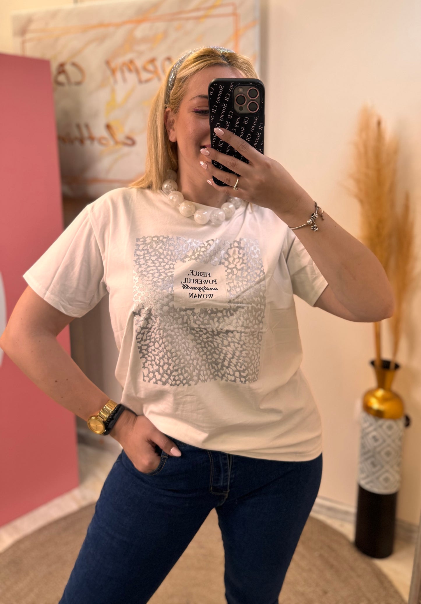 Silver Leopard T-shirt