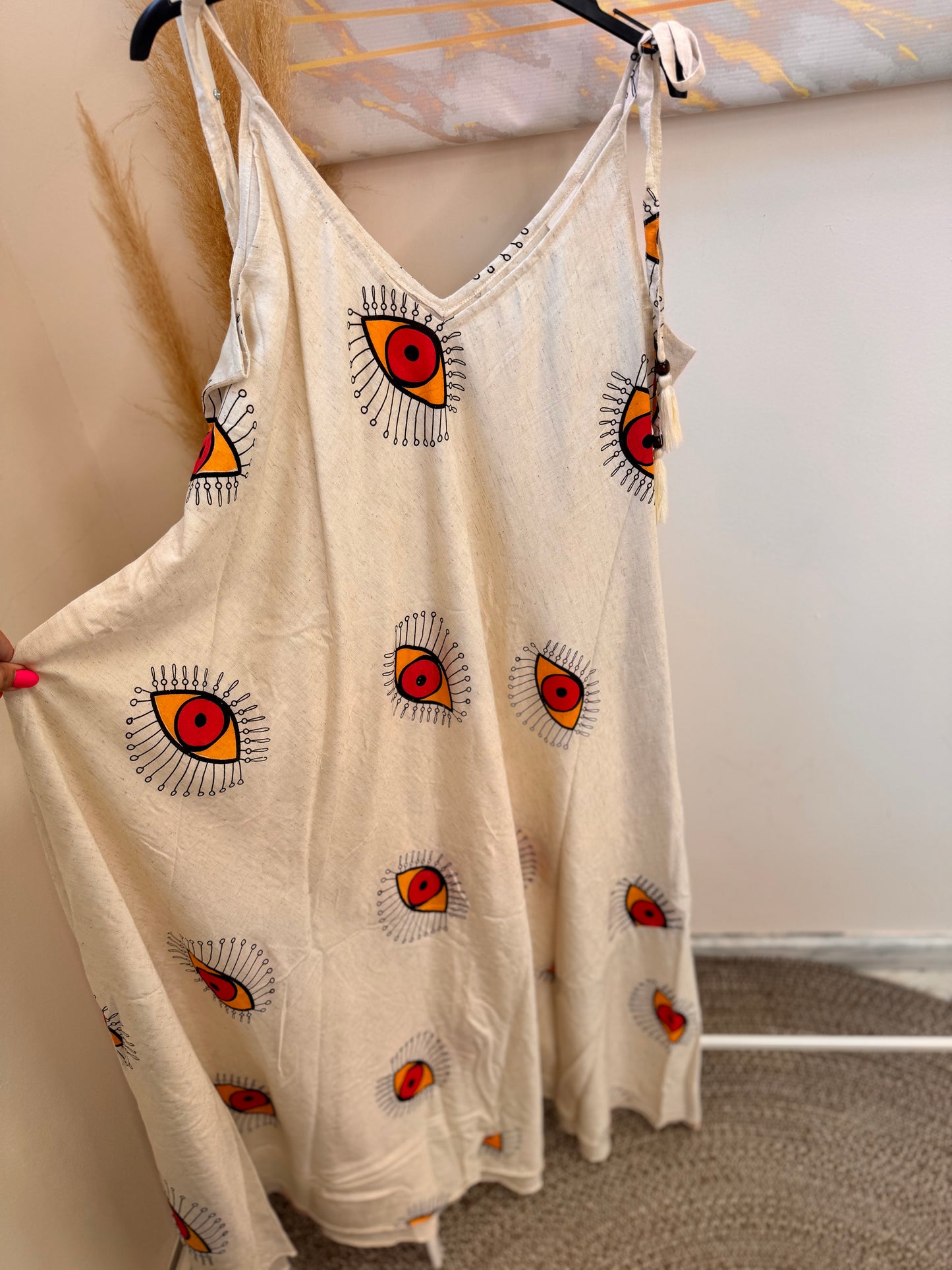 Eye Dress Orange