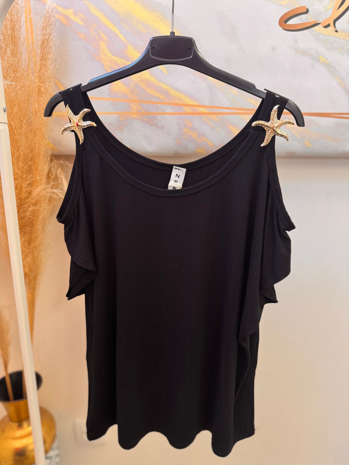 Metallic Star Top
