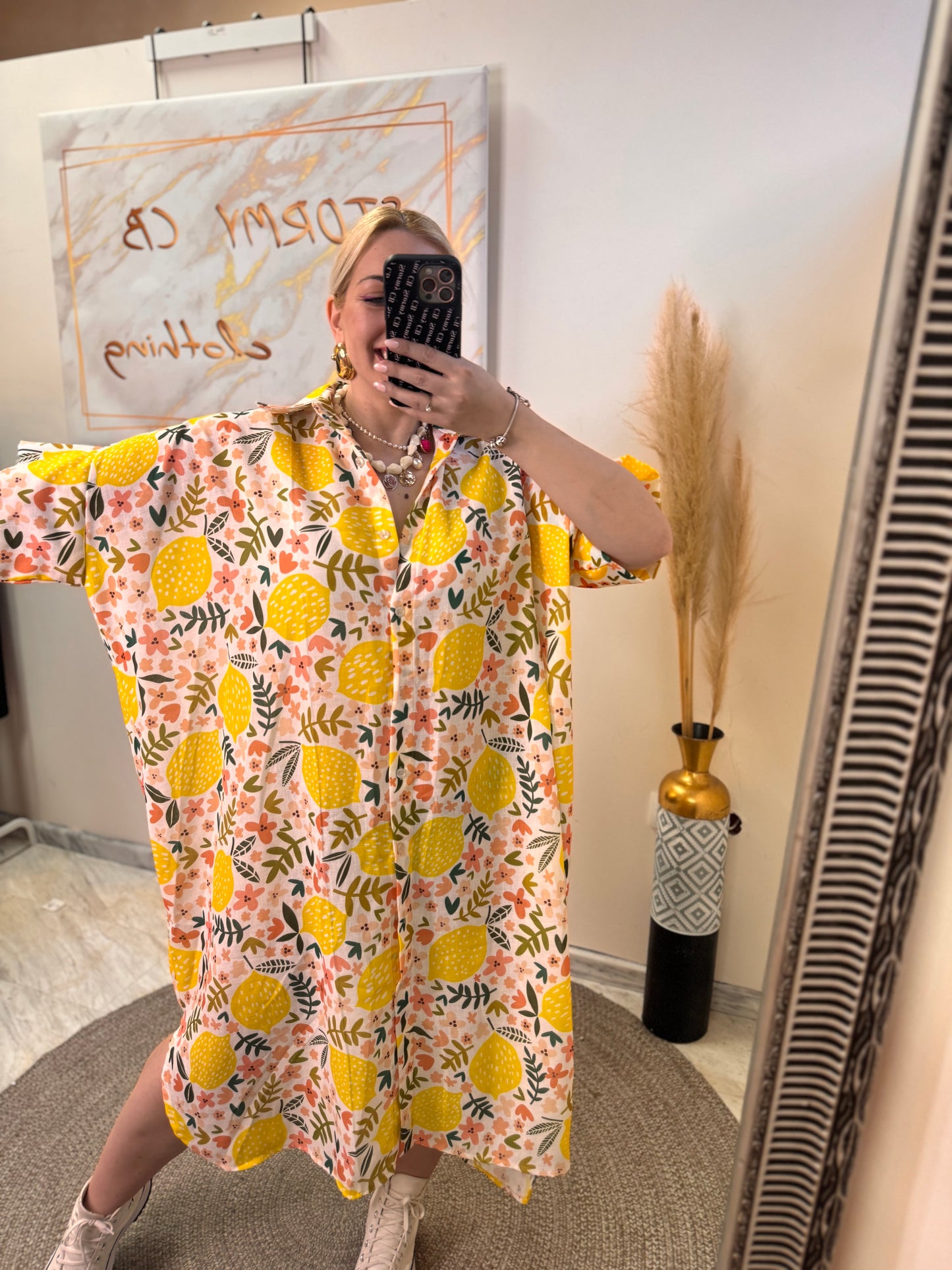 Lemons 🍋 Plus size Dress Yellow