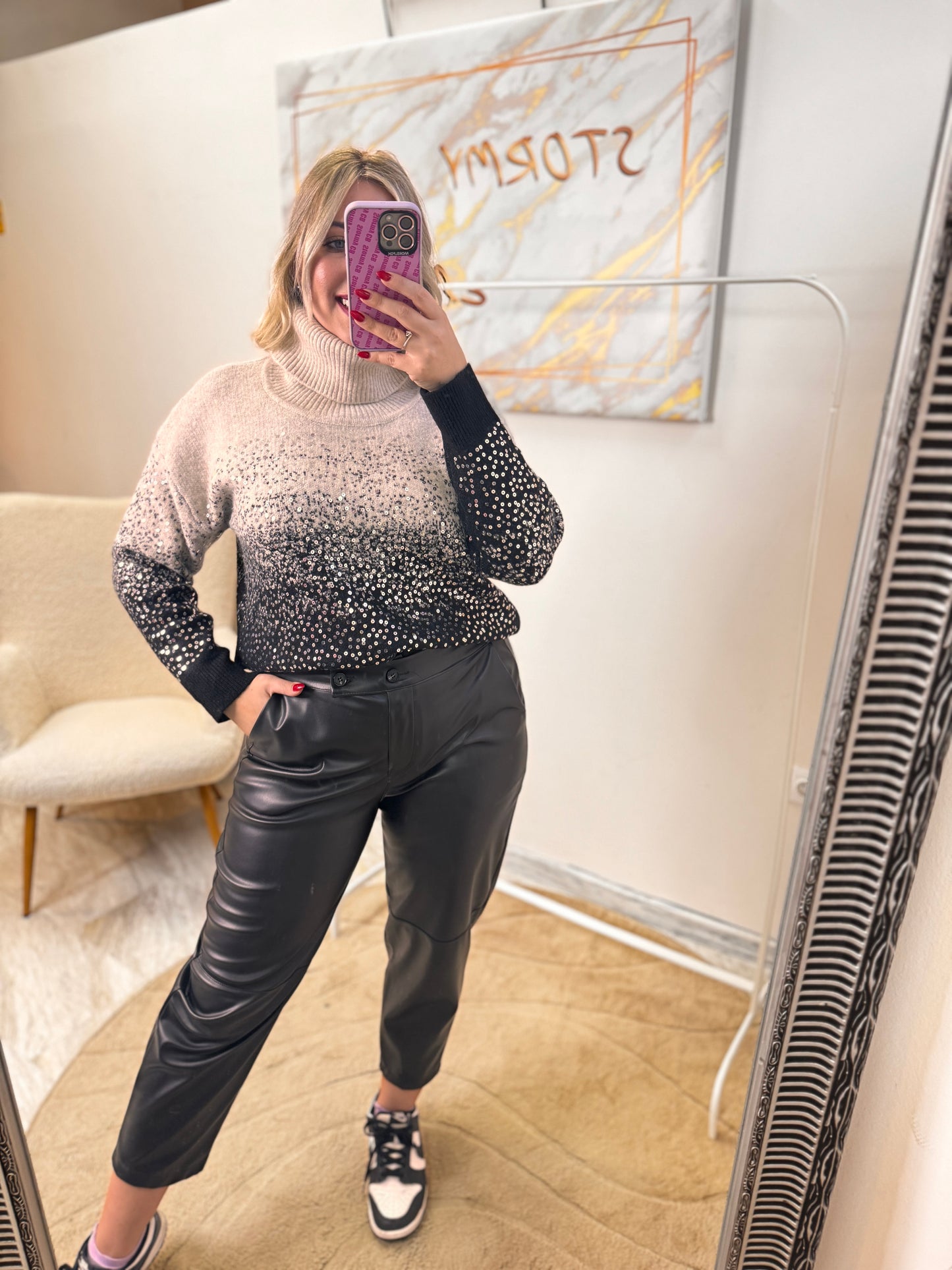 Δερματίνη 3/4 Μαύρο