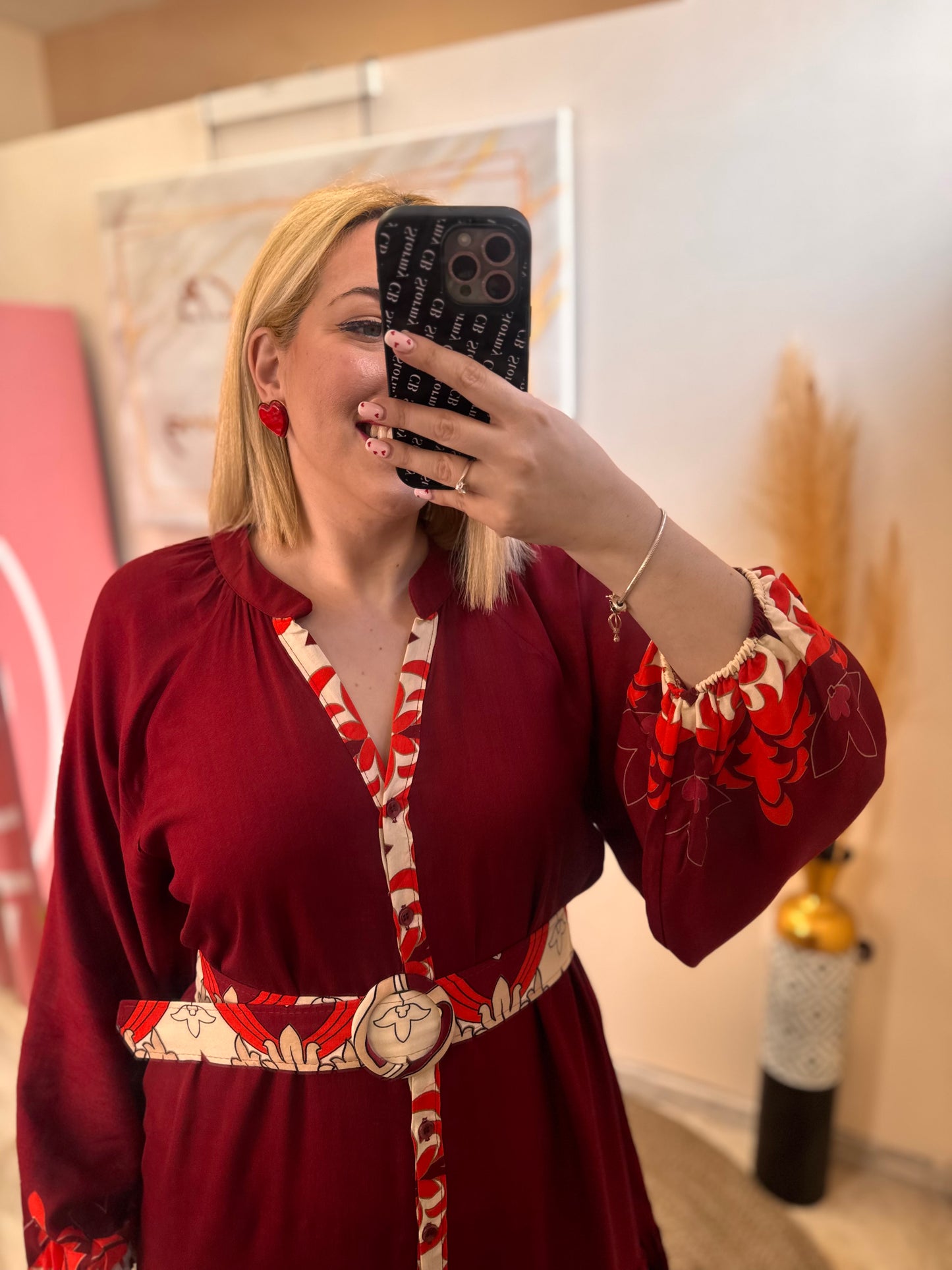 Luna Red Earrings