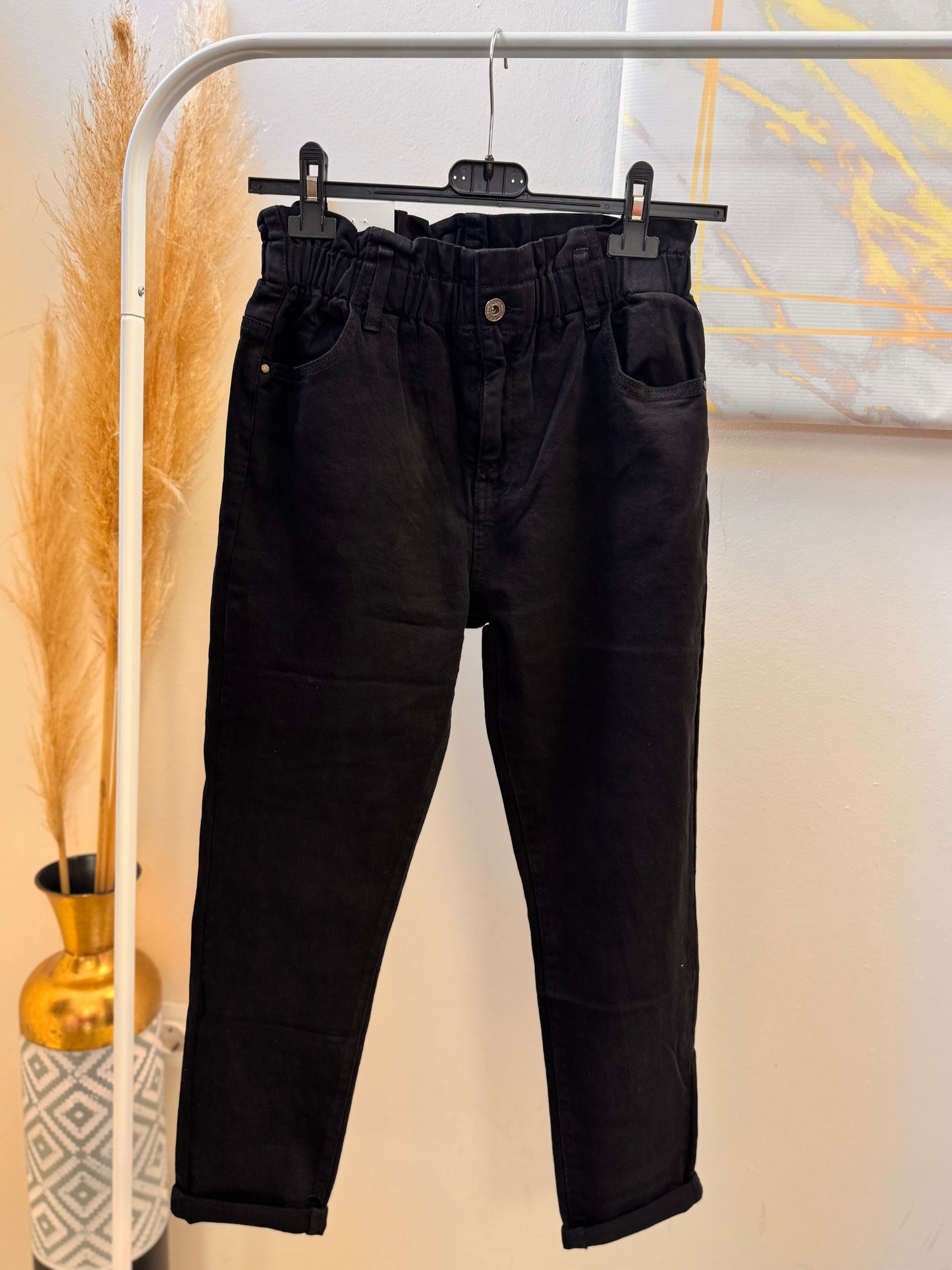 High Waist Black Jean