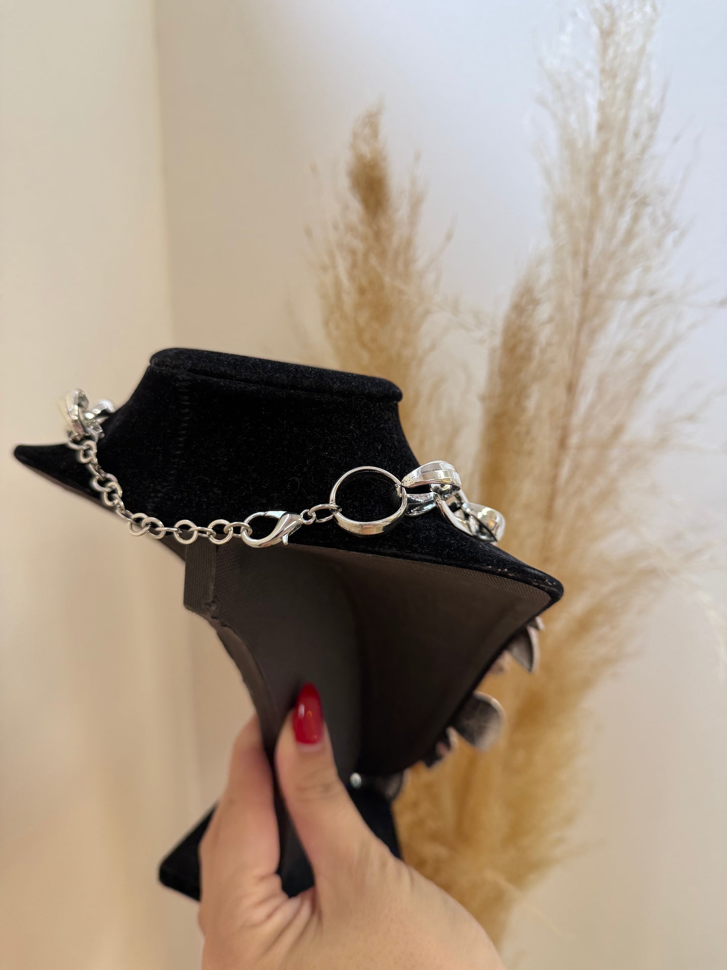 Big Chain Heart Silver