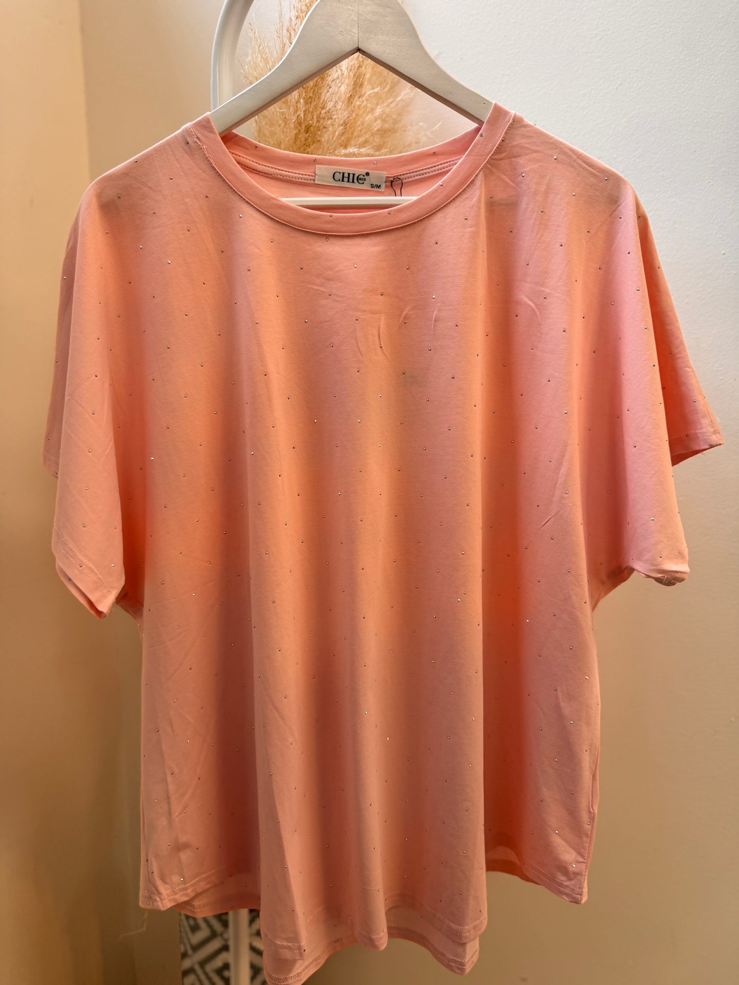 OVERSIZED STRASS T-SHIRT
