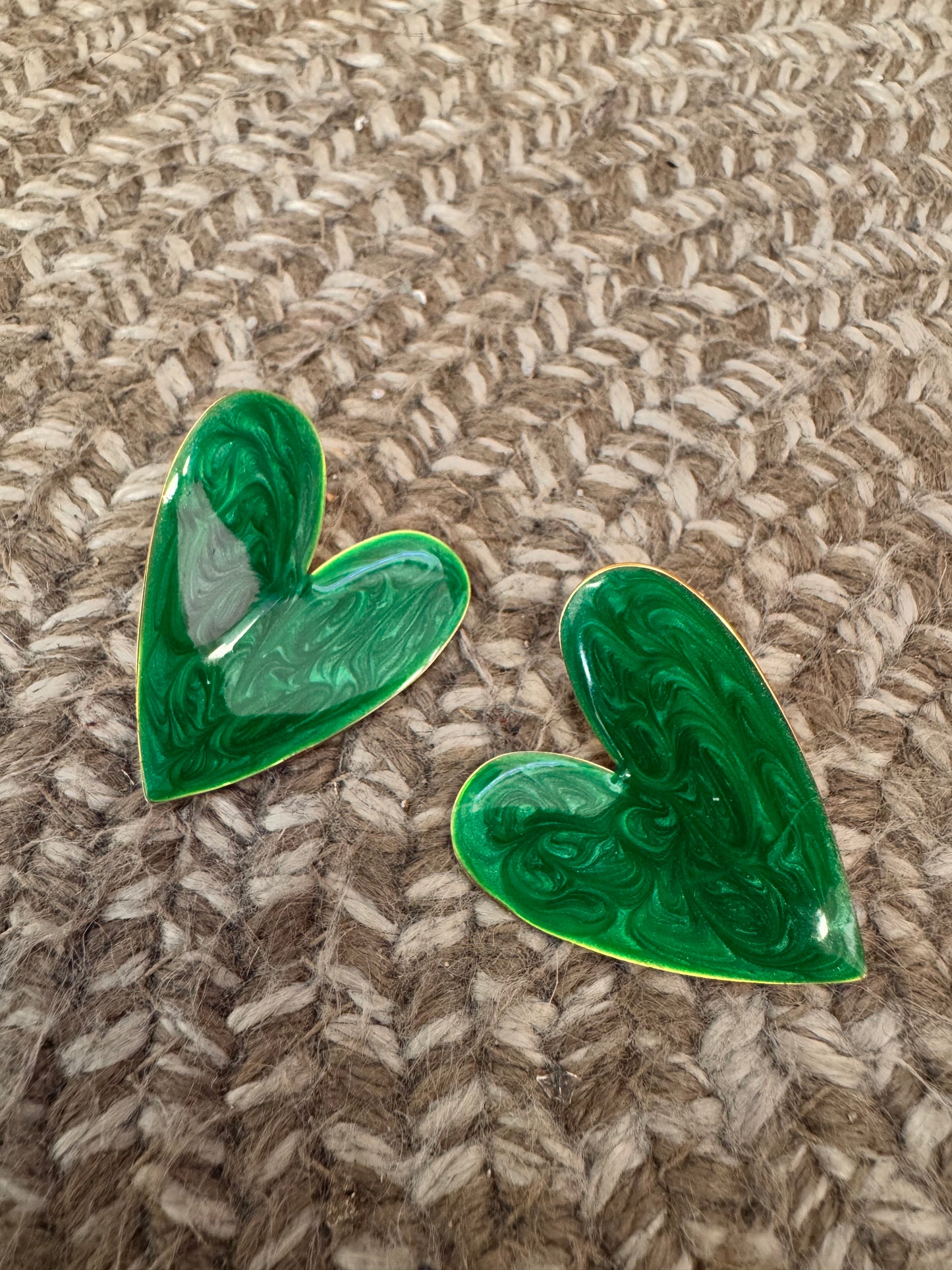 Love Earrings Green