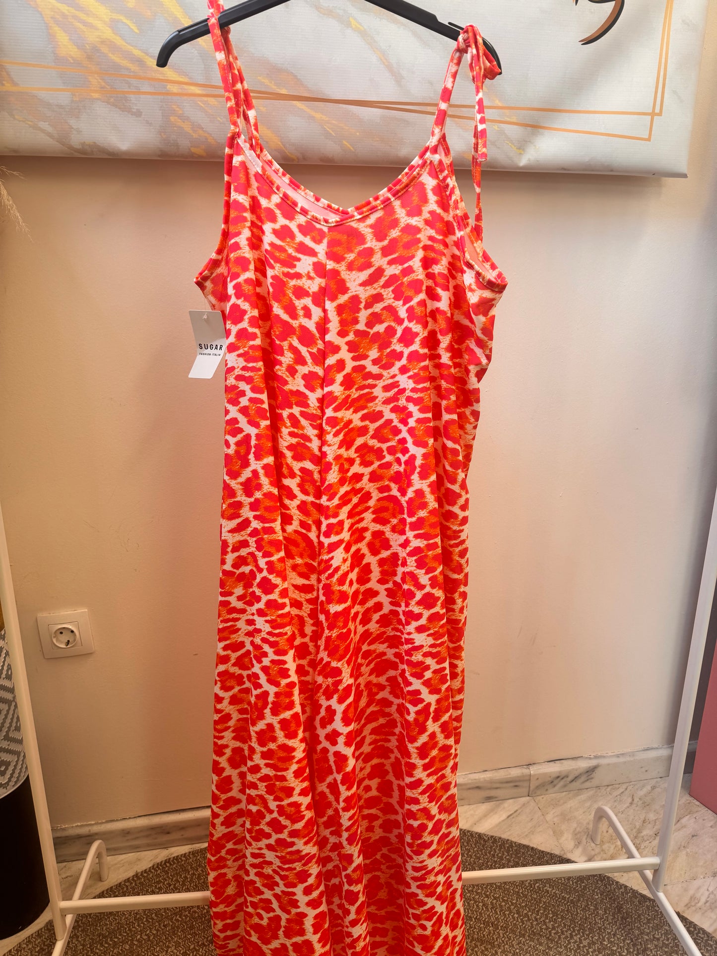 Neon Leopard Jumpsuit Bubblegum