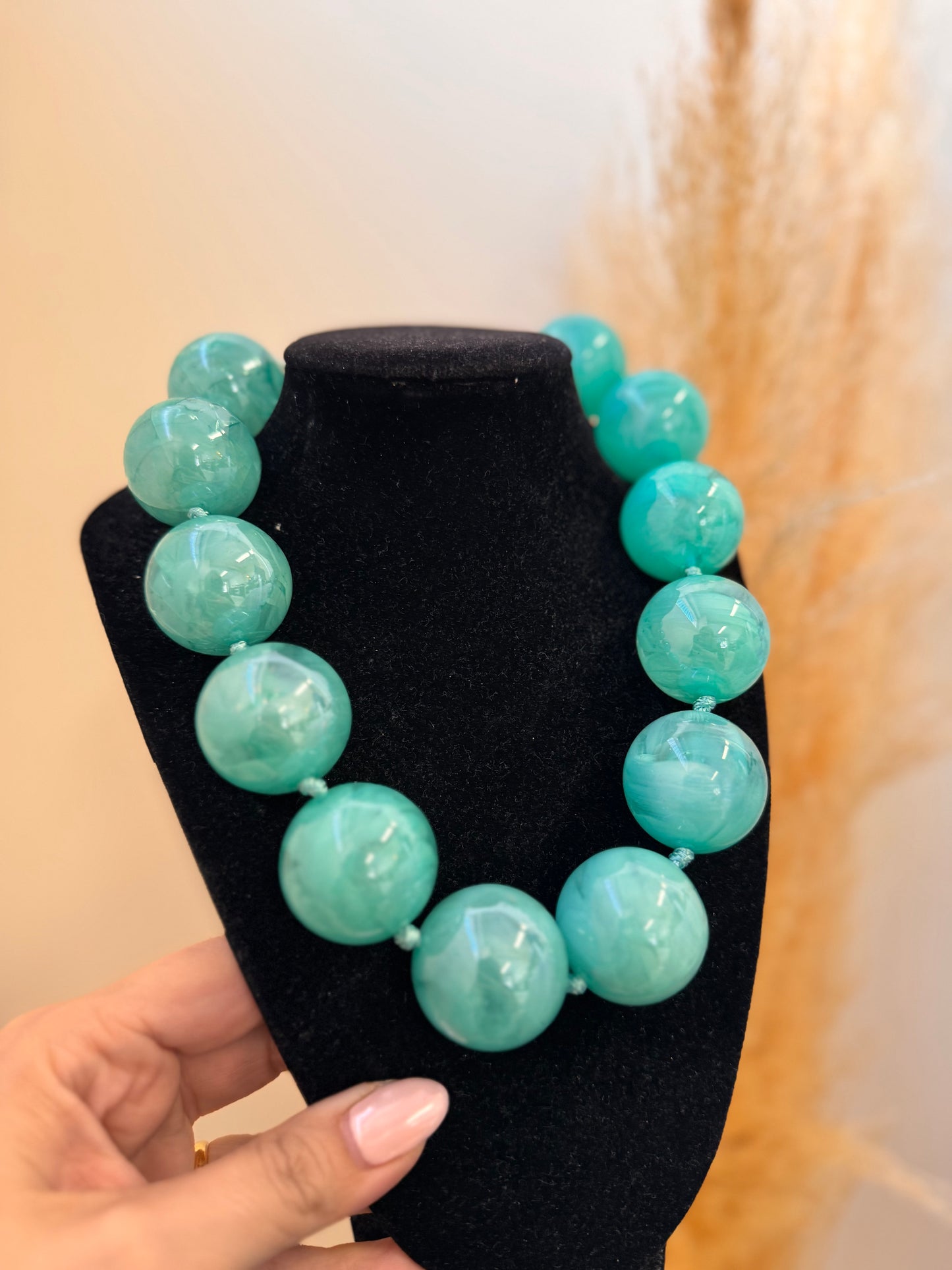 Balls Necklace Petrol
